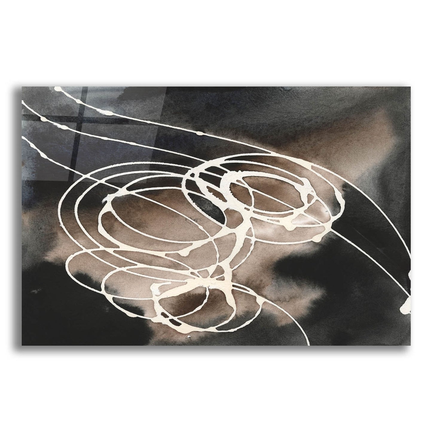 Epic Art 'Midnight Swirl I' by Regina Moore, Acrylic Glass Wall Art,24x16