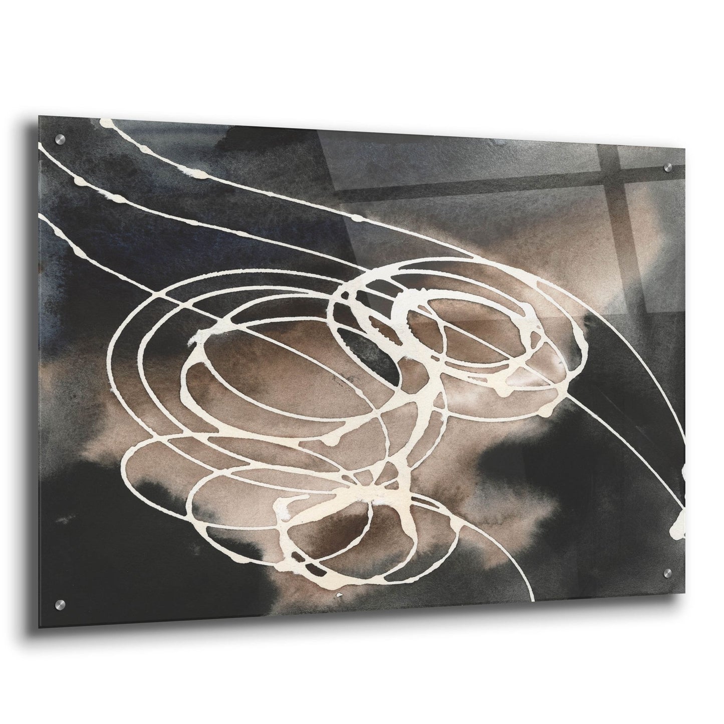 Epic Art 'Midnight Swirl I' by Regina Moore, Acrylic Glass Wall Art,36x24