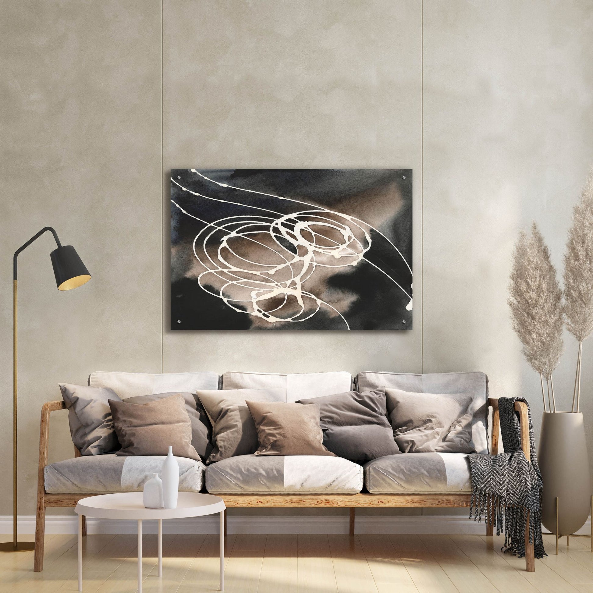 Epic Art 'Midnight Swirl I' by Regina Moore, Acrylic Glass Wall Art,36x24