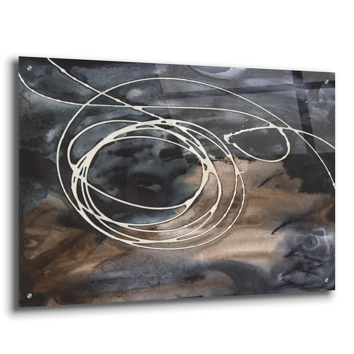Epic Art 'Midnight Swirl II' by Regina Moore, Acrylic Glass Wall Art,36x24