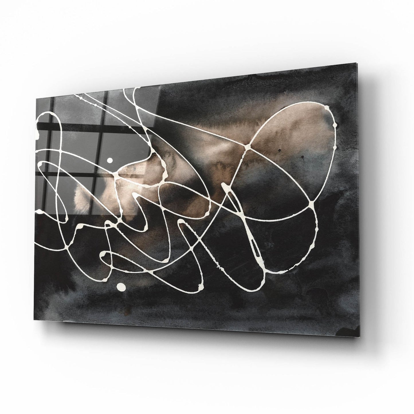 Epic Art 'Midnight Swirl III' by Regina Moore, Acrylic Glass Wall Art,16x12