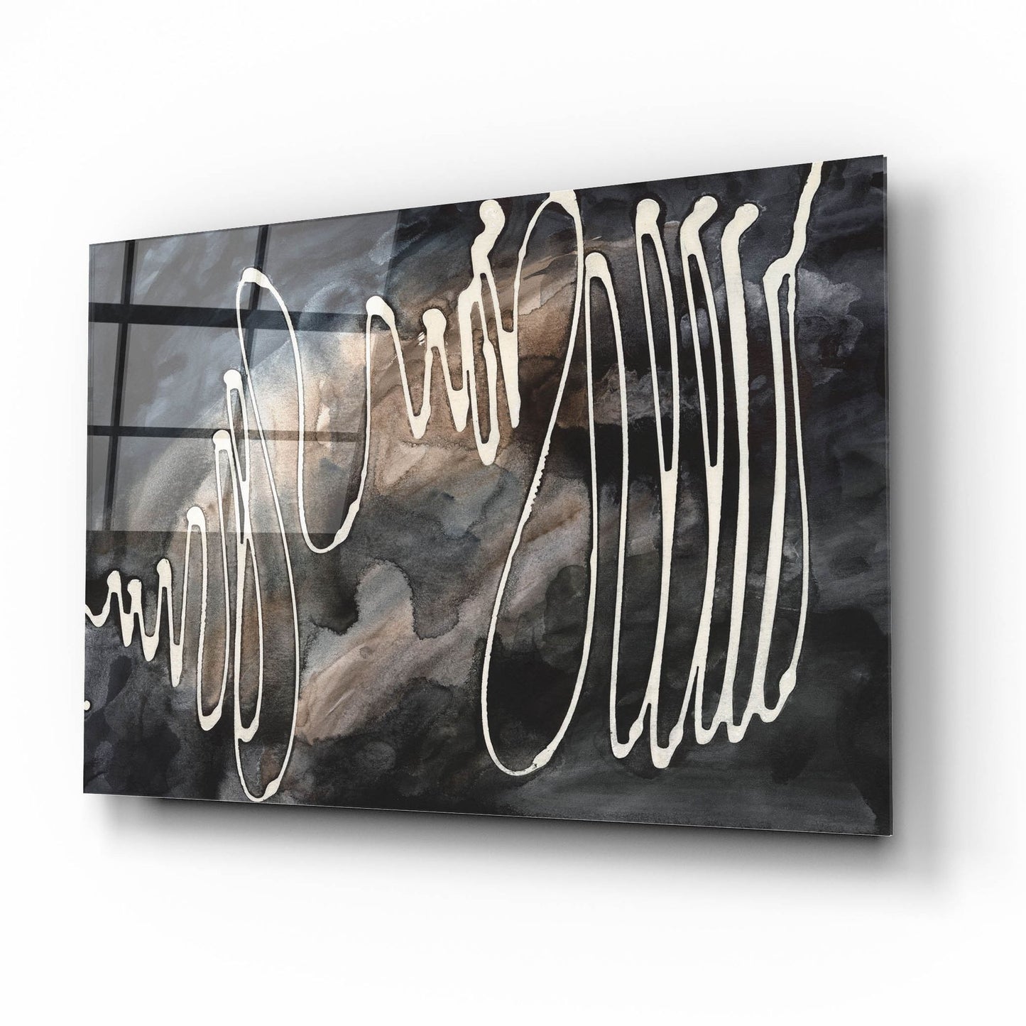 Epic Art 'Midnight Swirl IV' by Regina Moore, Acrylic Glass Wall Art,16x12