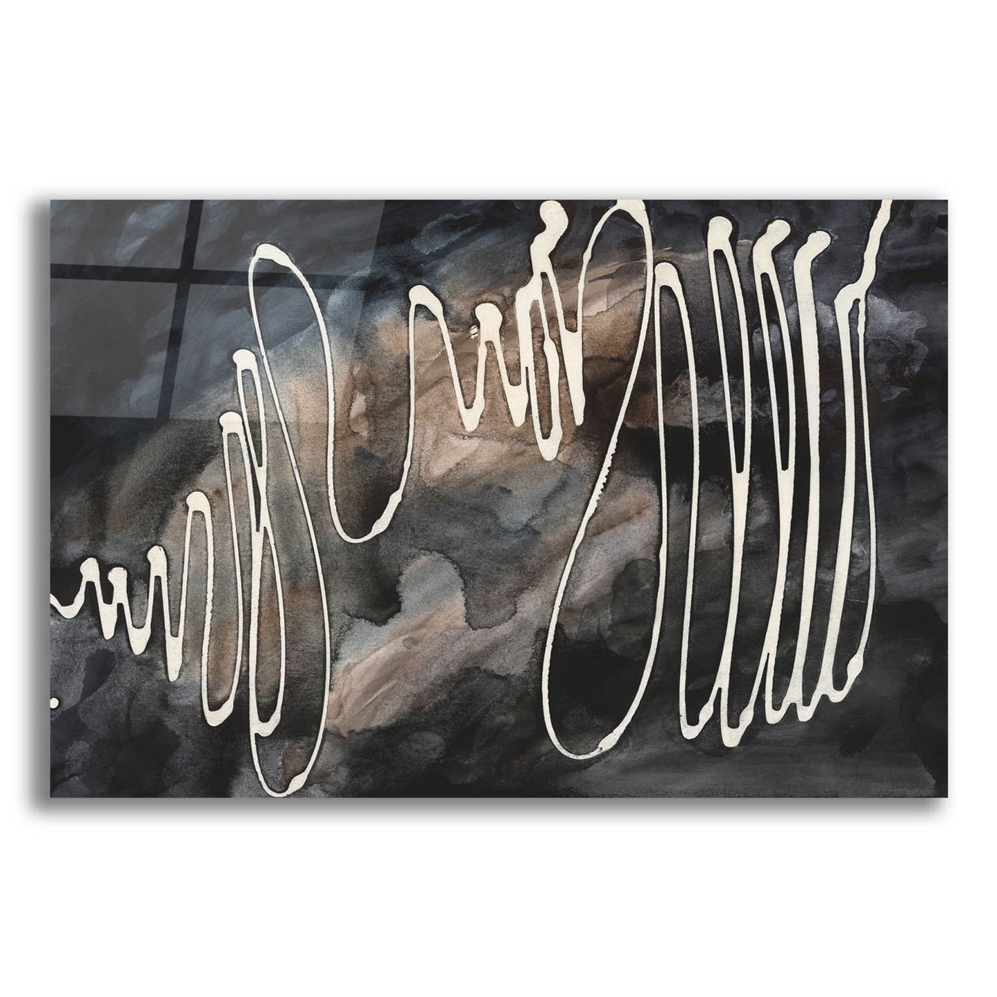 Epic Art 'Midnight Swirl IV' by Regina Moore, Acrylic Glass Wall Art,24x16