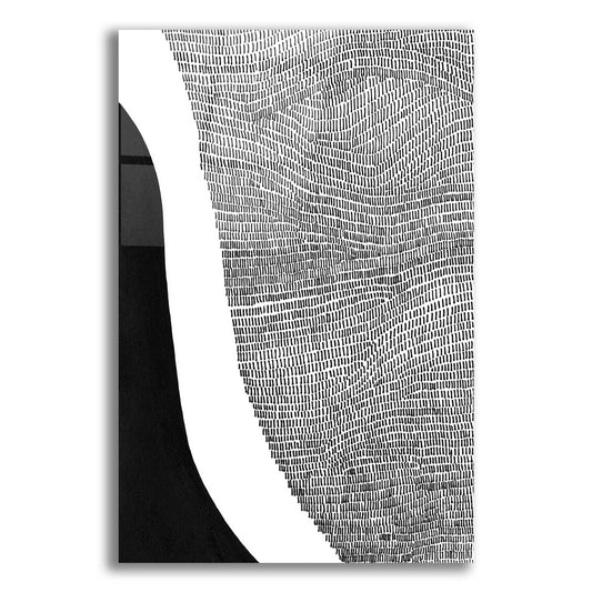 Epic Art 'Black & White Abstract I' by Regina Moore, Acrylic Glass Wall Art