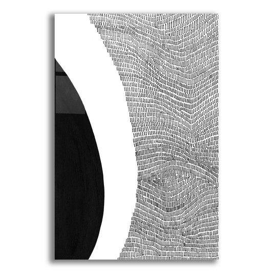 Epic Art 'Black & White Abstract II' by Regina Moore, Acrylic Glass Wall Art