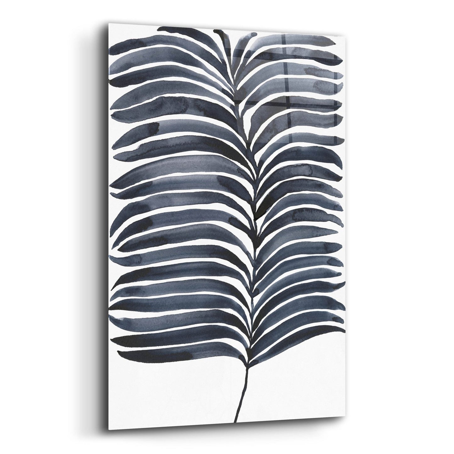 Epic Art 'Indigo Fronds I' by Regina Moore, Acrylic Glass Wall Art,12x16