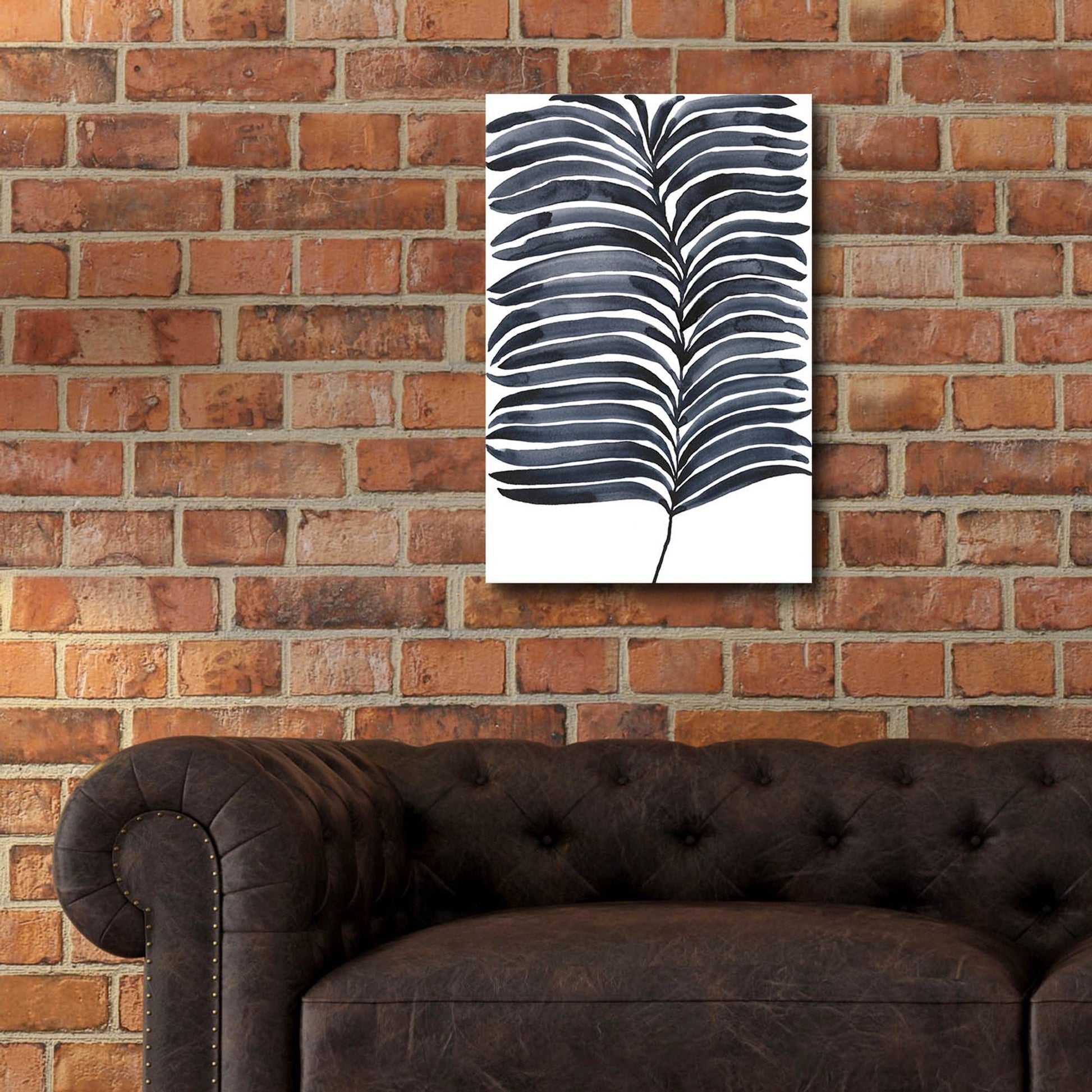 Epic Art 'Indigo Fronds I' by Regina Moore, Acrylic Glass Wall Art,16x24