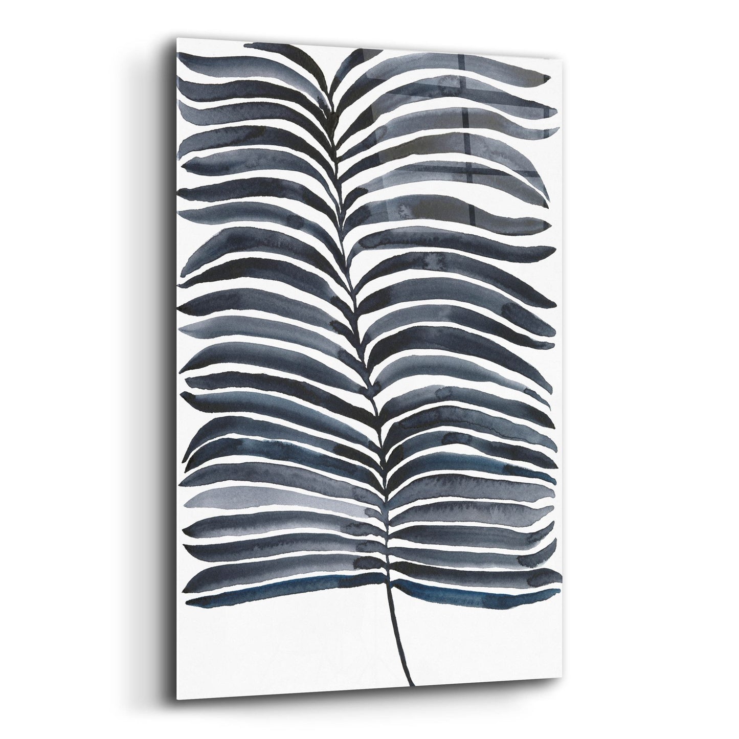 Epic Art 'Indigo Fronds II' by Regina Moore, Acrylic Glass Wall Art,12x16