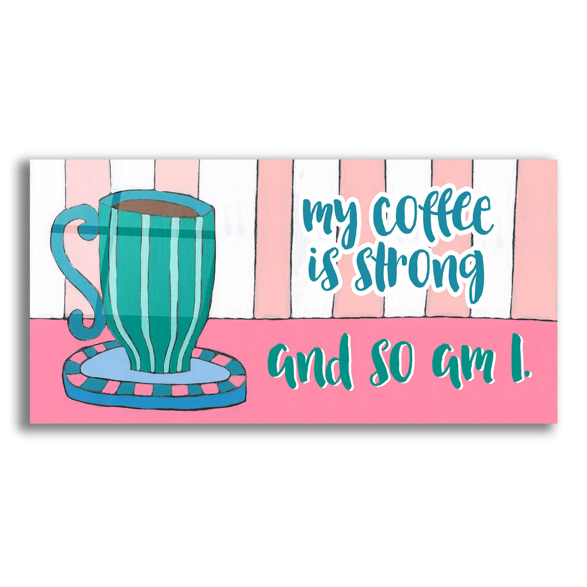Epic Art 'Mid Morning Coffee Collection D' by Regina Moore, Acrylic Glass Wall Art