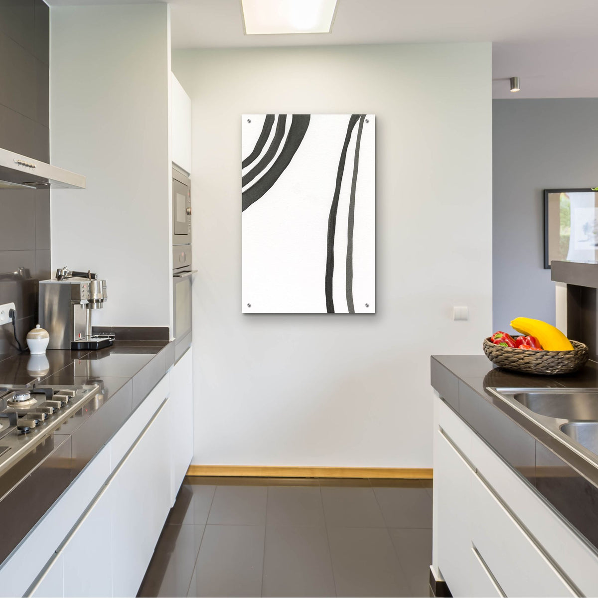 Epic Art 'Ink Lines III' by Regina Moore, Acrylic Glass Wall Art,24x36