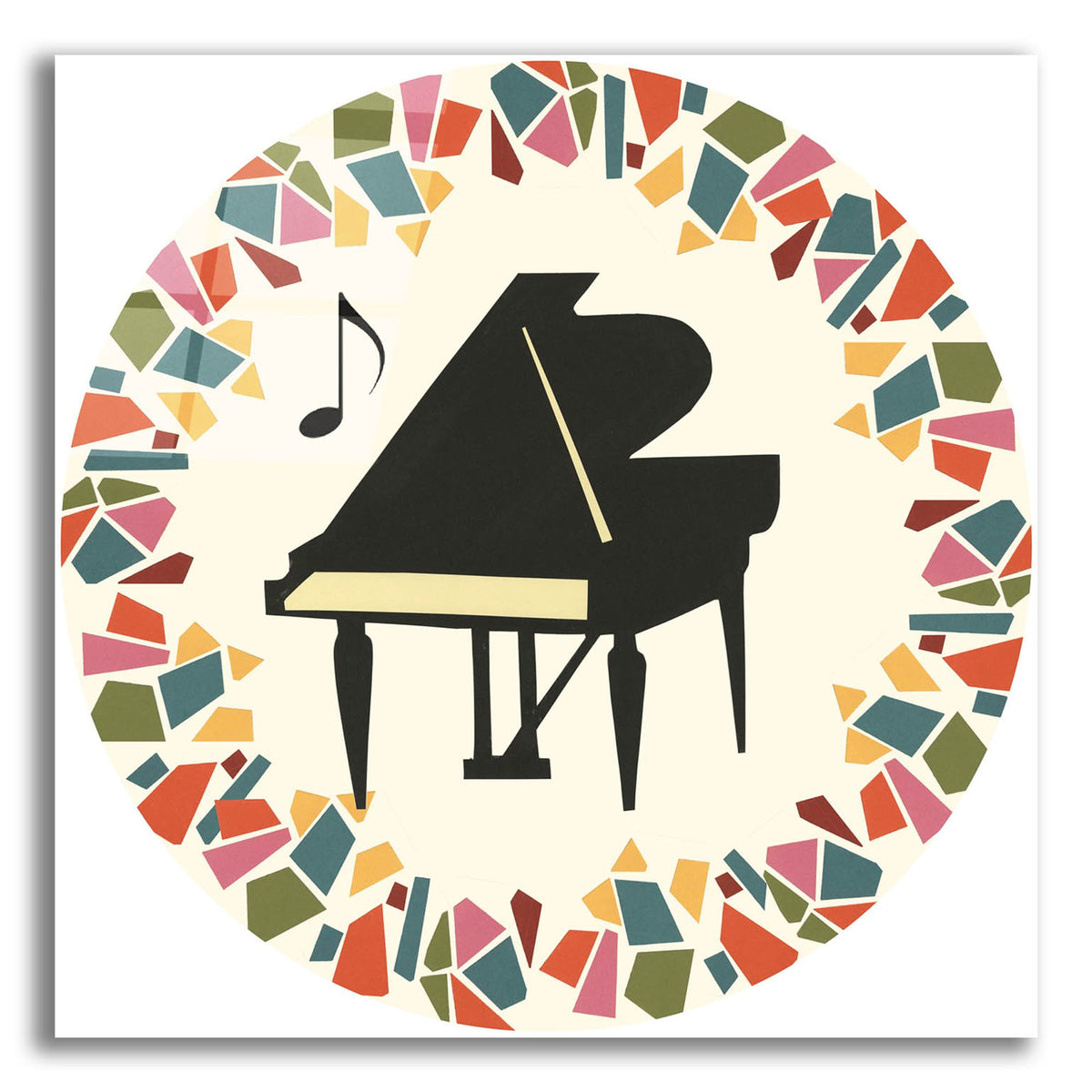 Epic Art 'Cut Paper Instruments Collection C' by Regina Moore, Acrylic Glass Wall Art