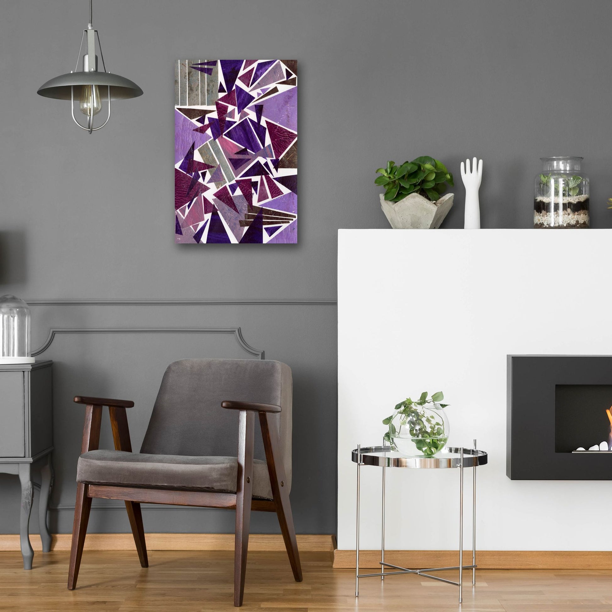 Epic Art 'Purple Dream I' by Regina Moore, Acrylic Glass Wall Art,16x24
