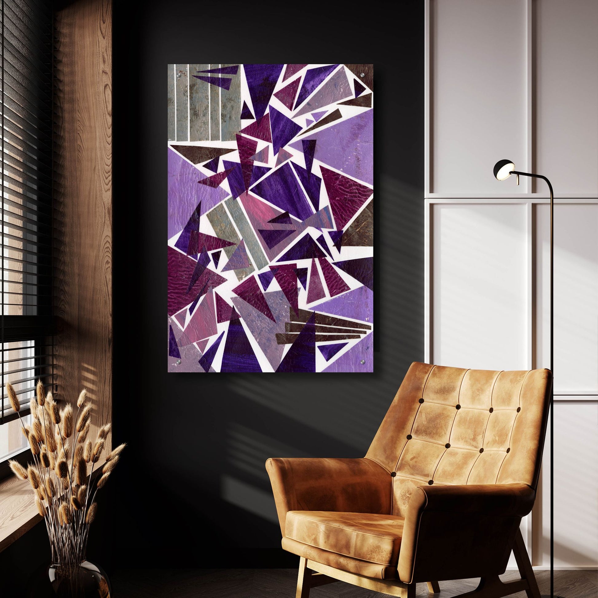 Epic Art 'Purple Dream I' by Regina Moore, Acrylic Glass Wall Art,24x36