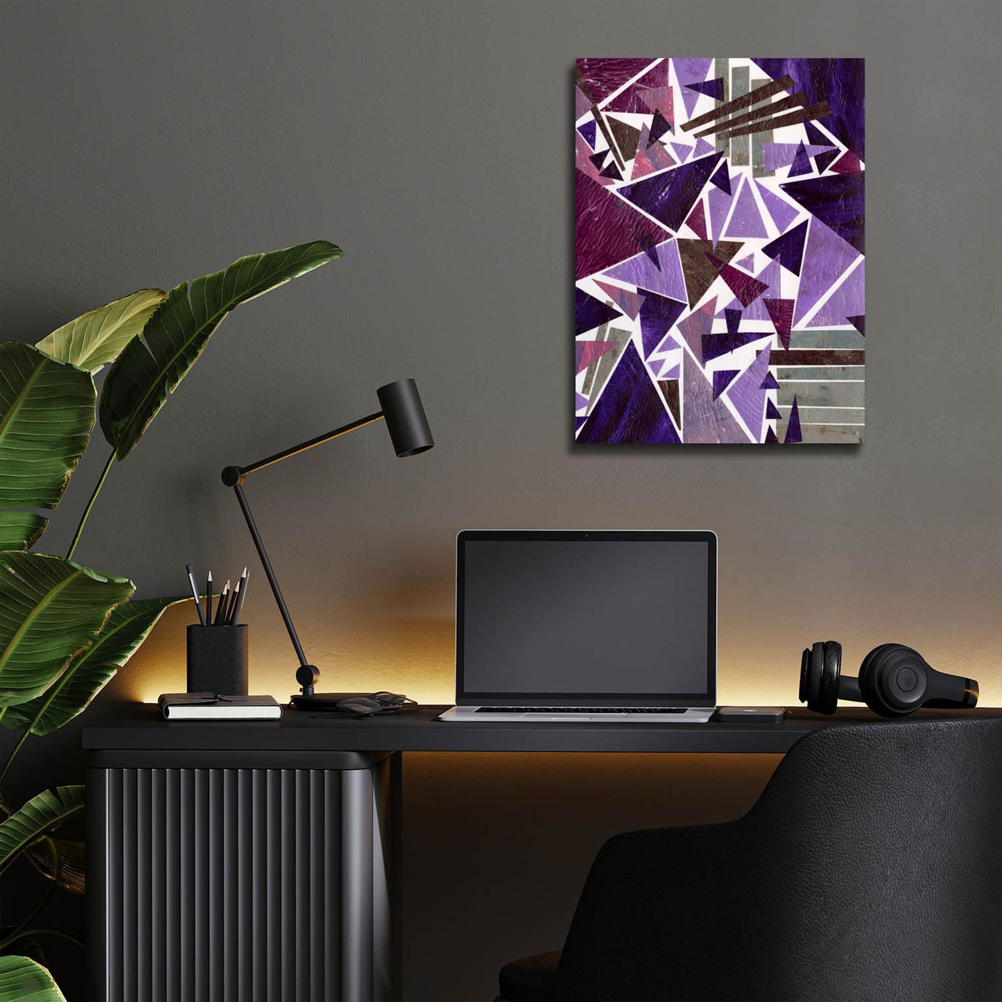 Epic Art 'Purple Dream II' by Regina Moore, Acrylic Glass Wall Art,12x16
