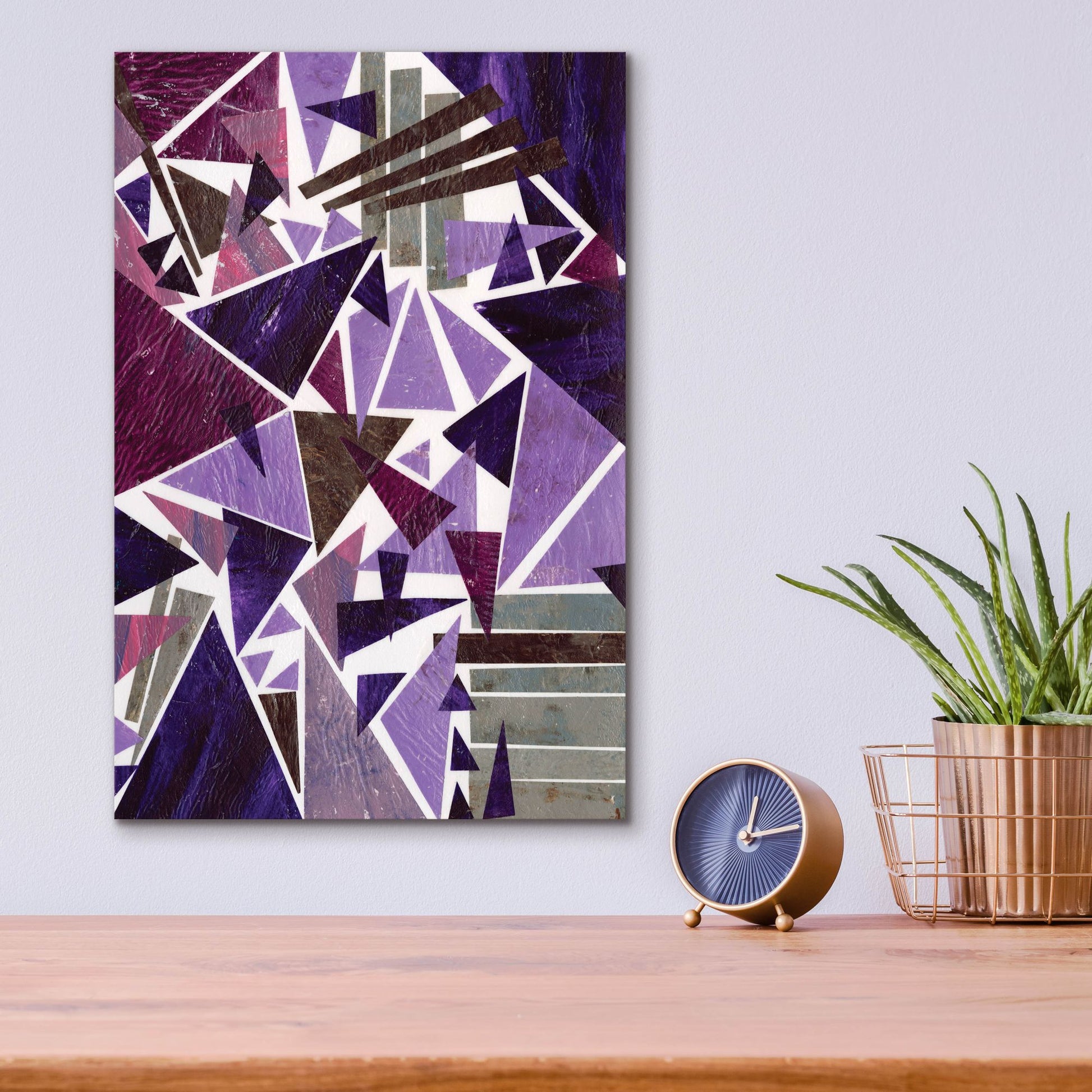 Epic Art 'Purple Dream II' by Regina Moore, Acrylic Glass Wall Art,12x16