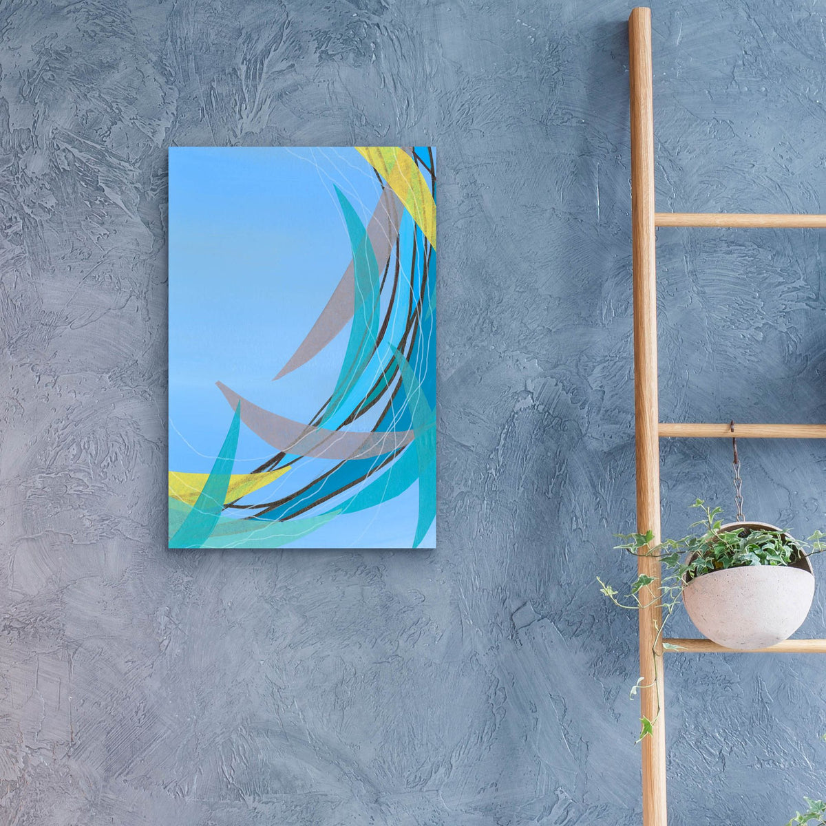 Epic Art 'Circulating Flow II' by Regina Moore, Acrylic Glass Wall Art,16x24