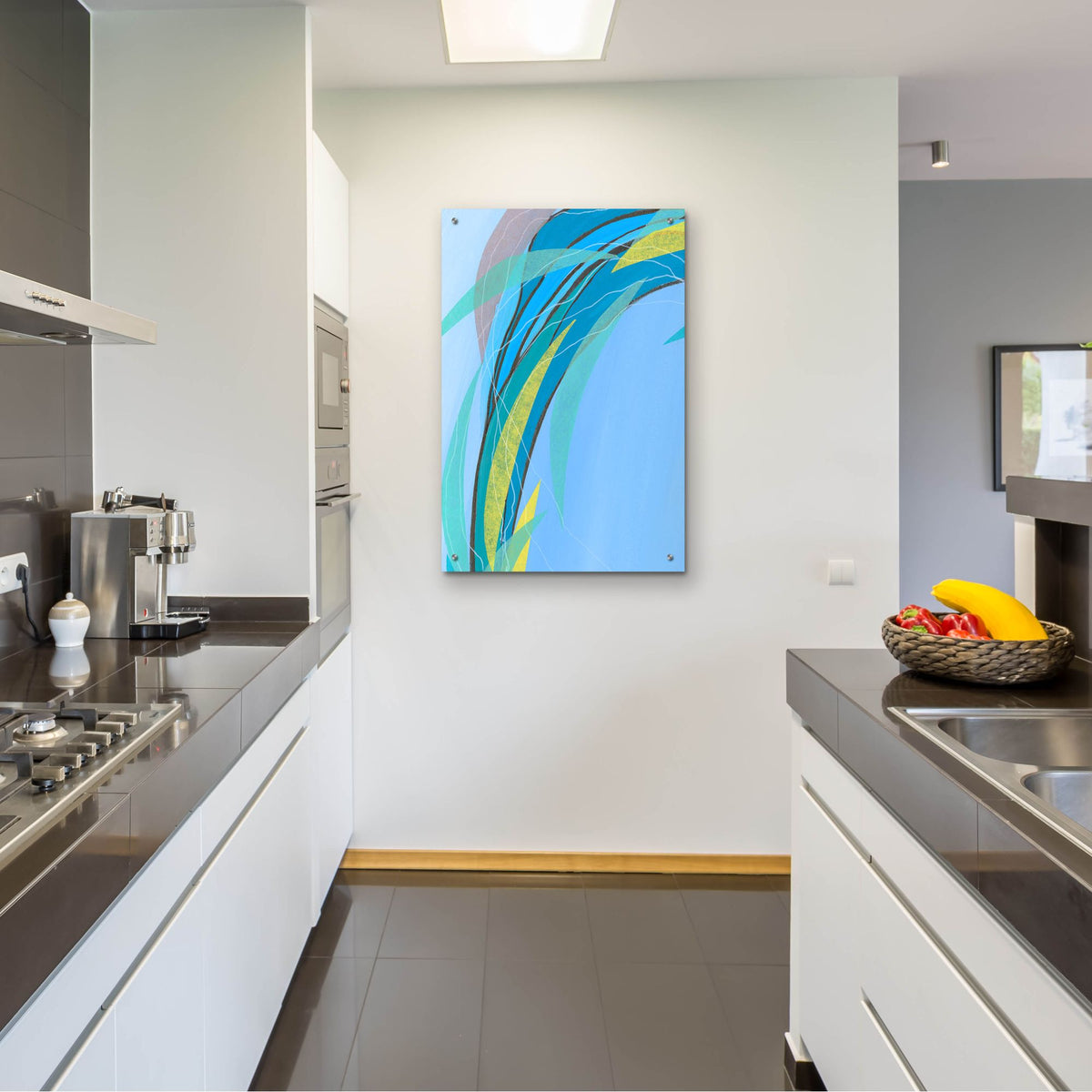 Epic Art 'Circulating Flow III' by Regina Moore, Acrylic Glass Wall Art,24x36