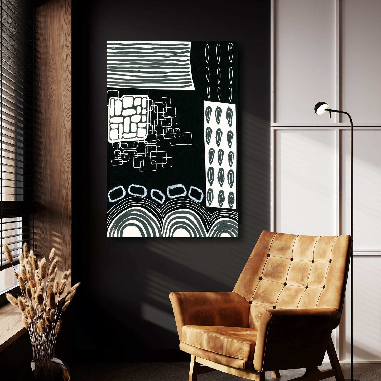 Epic Art 'B&W Fun IV' by Regina Moore, Acrylic Glass Wall Art,24x36