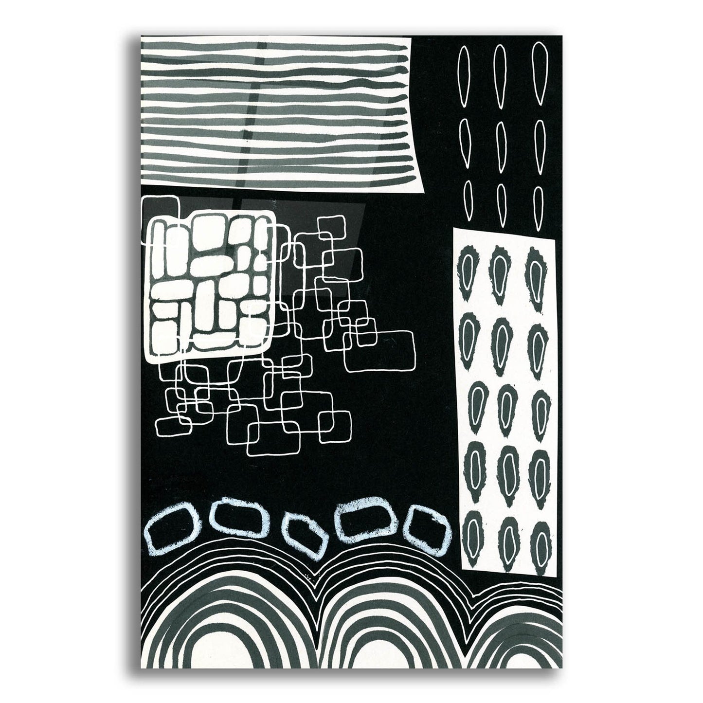 Epic Art 'B&W Fun IV' by Regina Moore, Acrylic Glass Wall Art