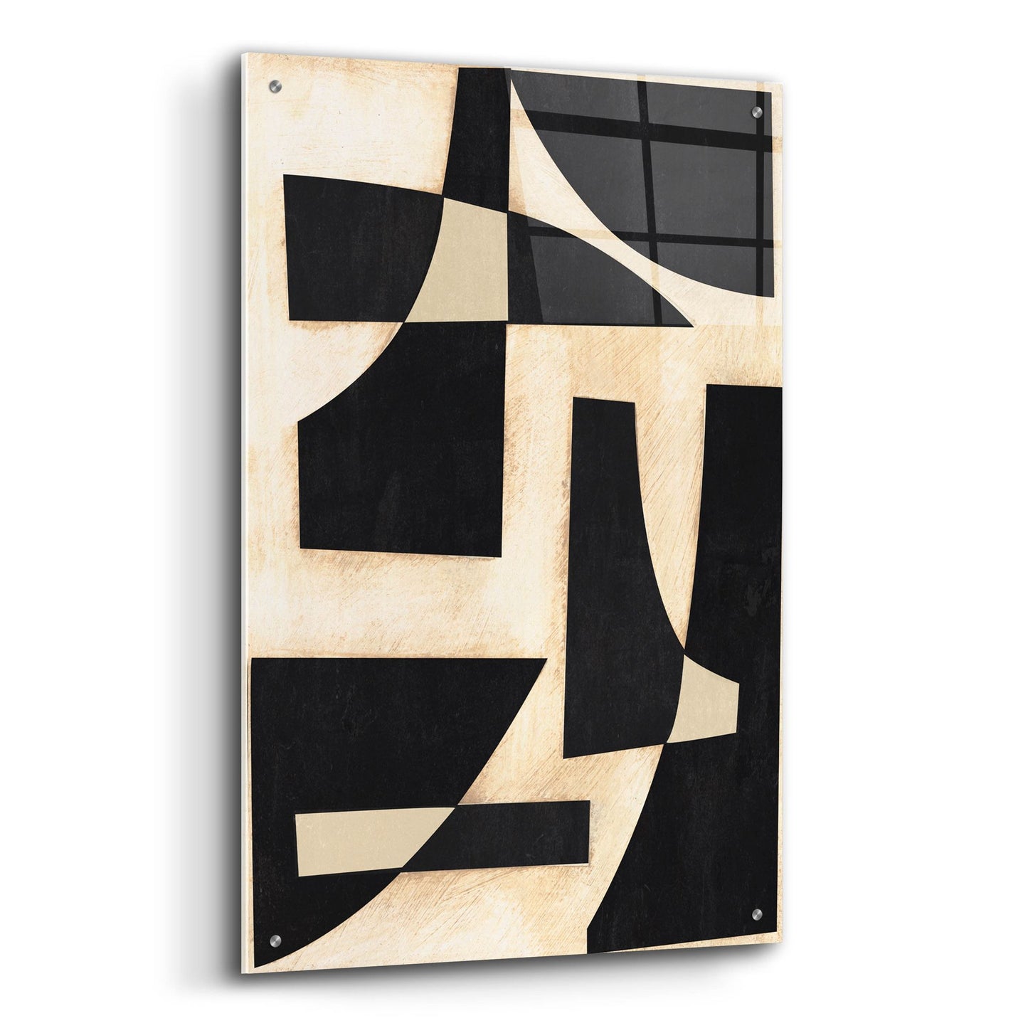 Epic Art 'Onyx Cutout Shapes I' by Regina Moore, Acrylic Glass Wall Art,24x36