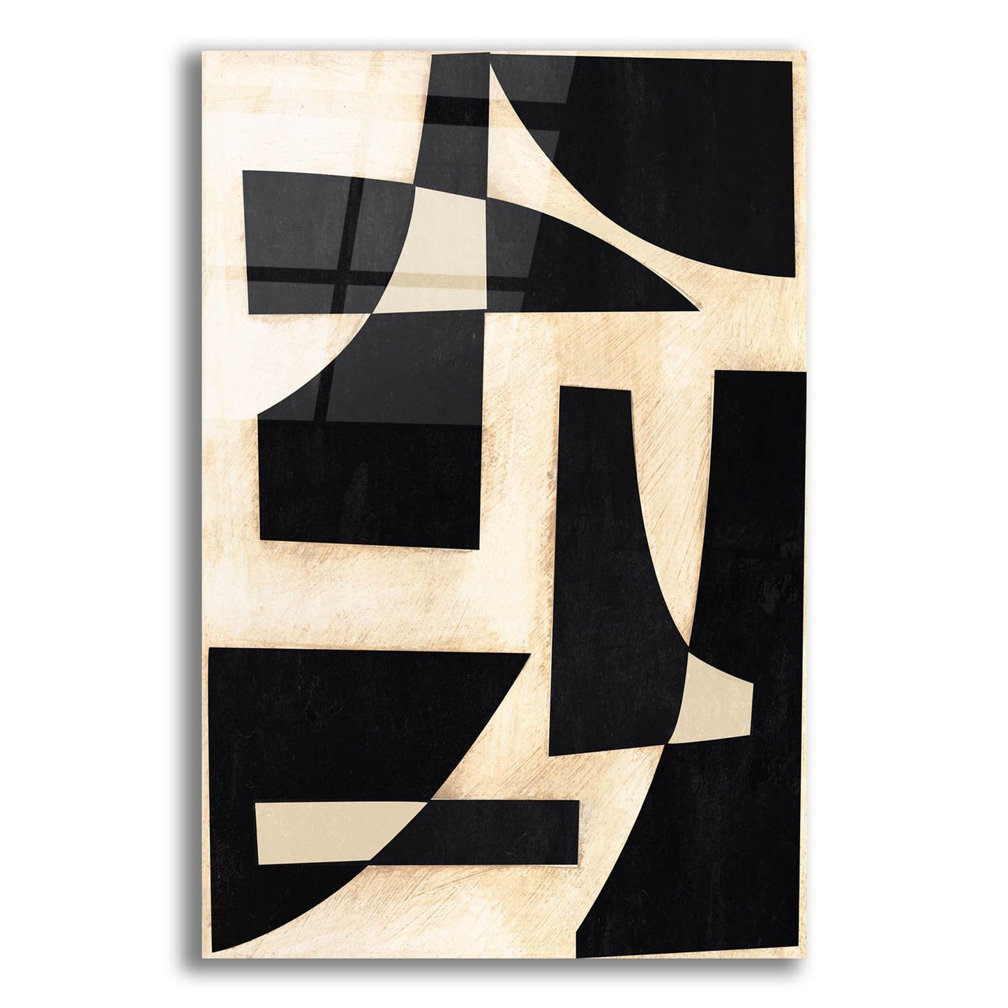 Epic Art 'Onyx Cutout Shapes I' by Regina Moore, Acrylic Glass Wall Art