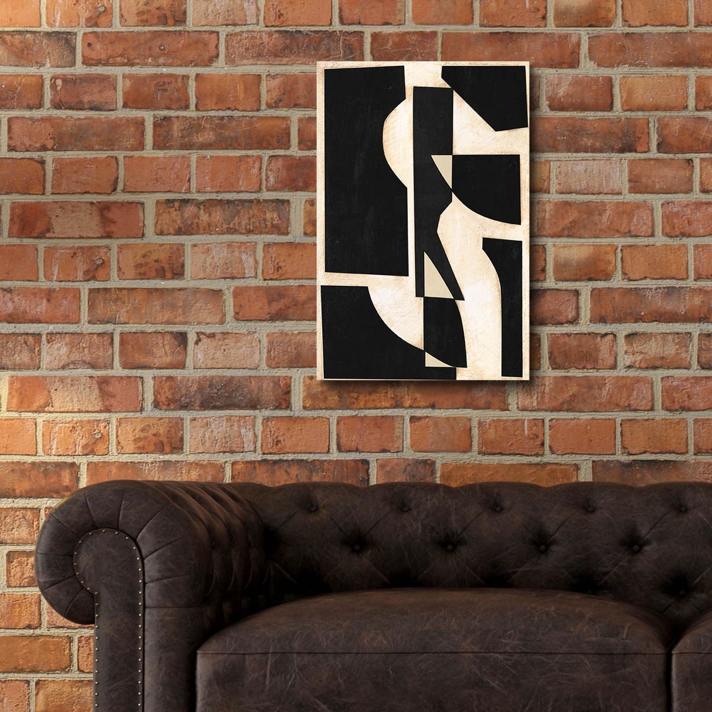 Epic Art 'Onyx Cutout Shapes II' by Regina Moore, Acrylic Glass Wall Art,16x24