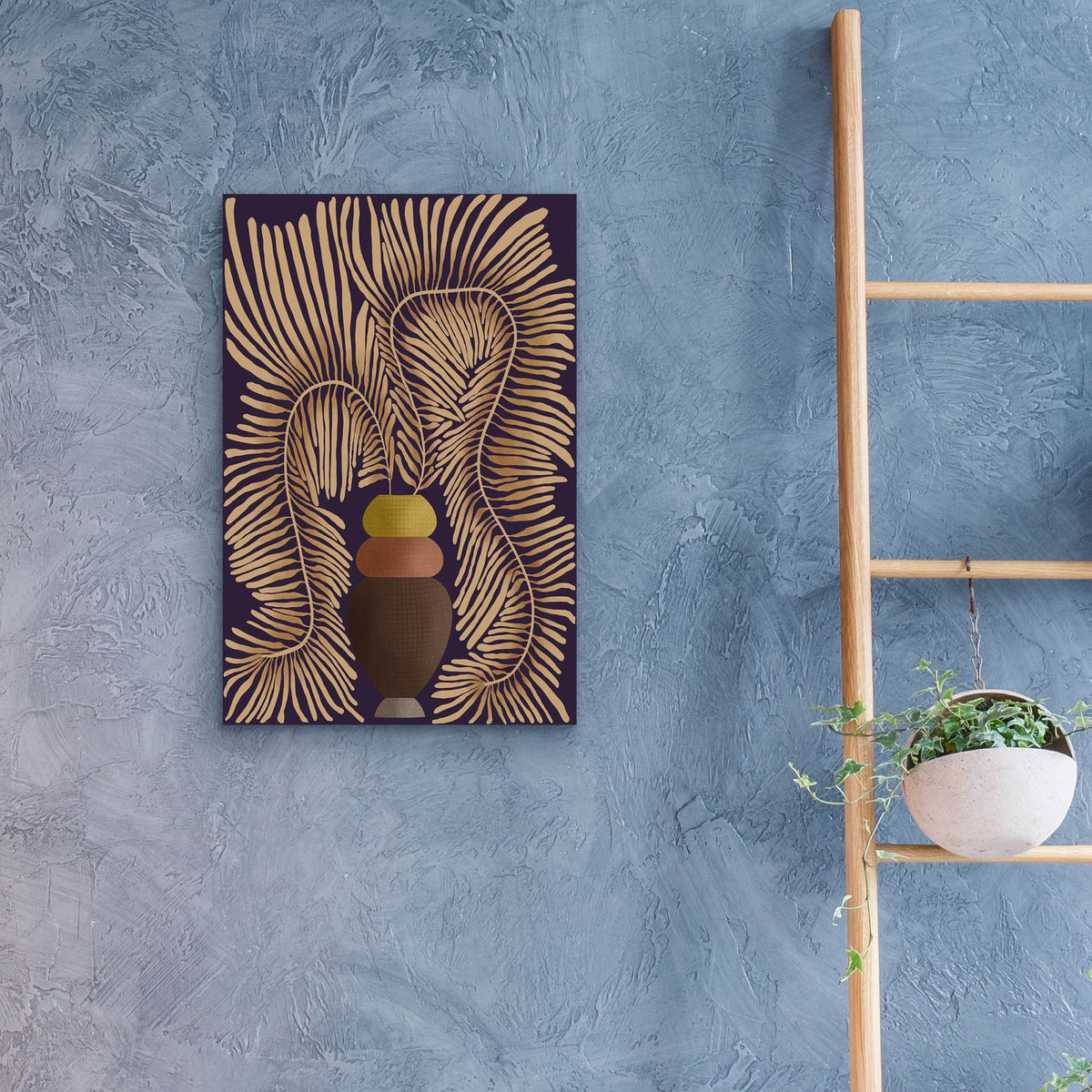 Epic Art 'Leaf Concept II' by Regina Moore, Acrylic Glass Wall Art,16x24