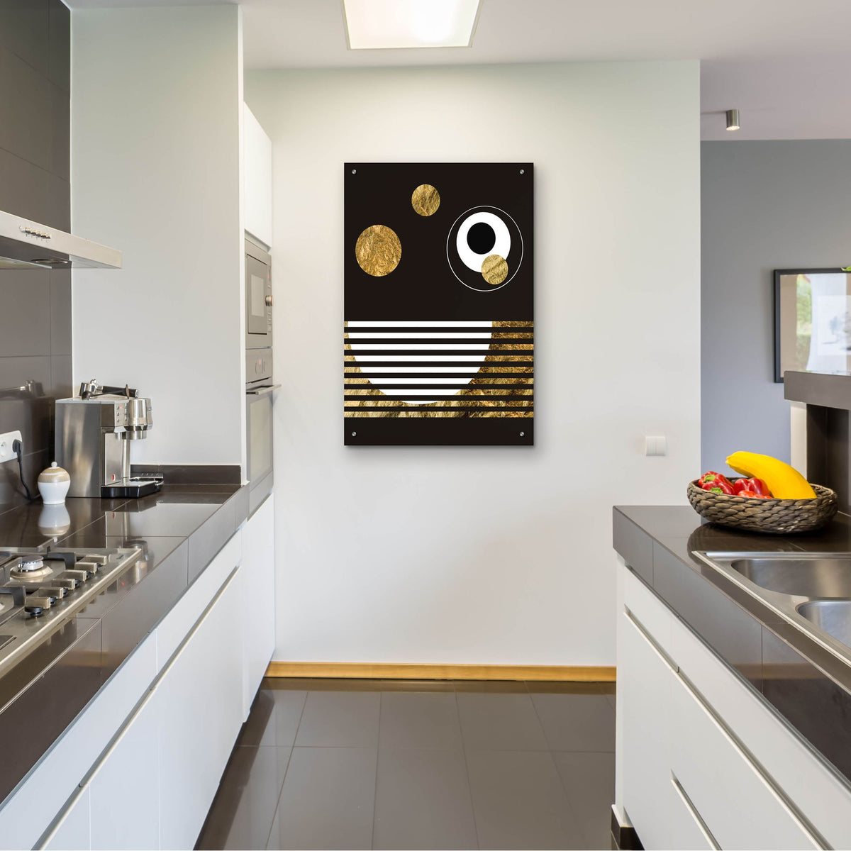 Epic Art 'Spacey II' by Regina Moore, Acrylic Glass Wall Art,24x36
