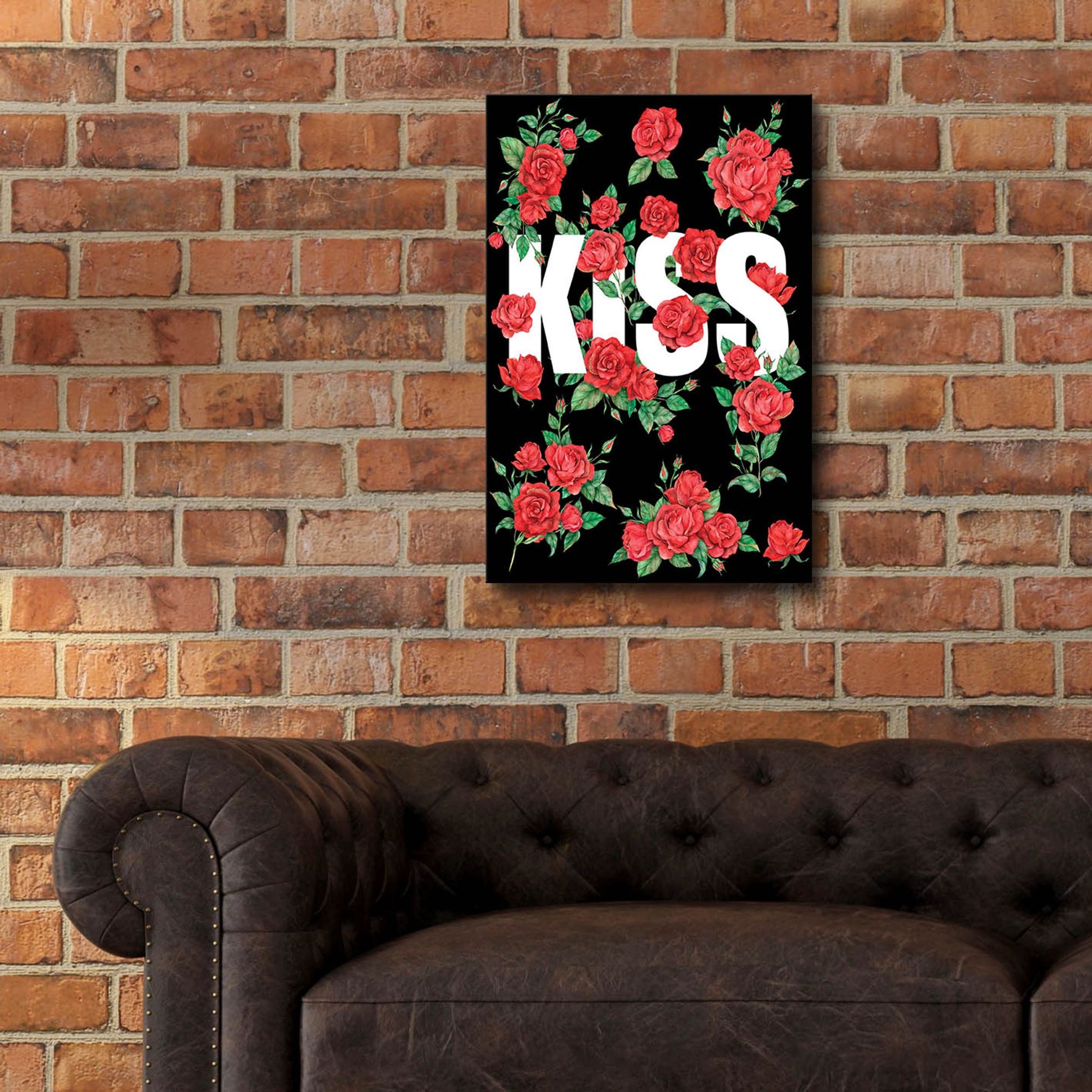 Epic Art 'Love Kiss I' by Regina Moore, Acrylic Glass Wall Art,16x24