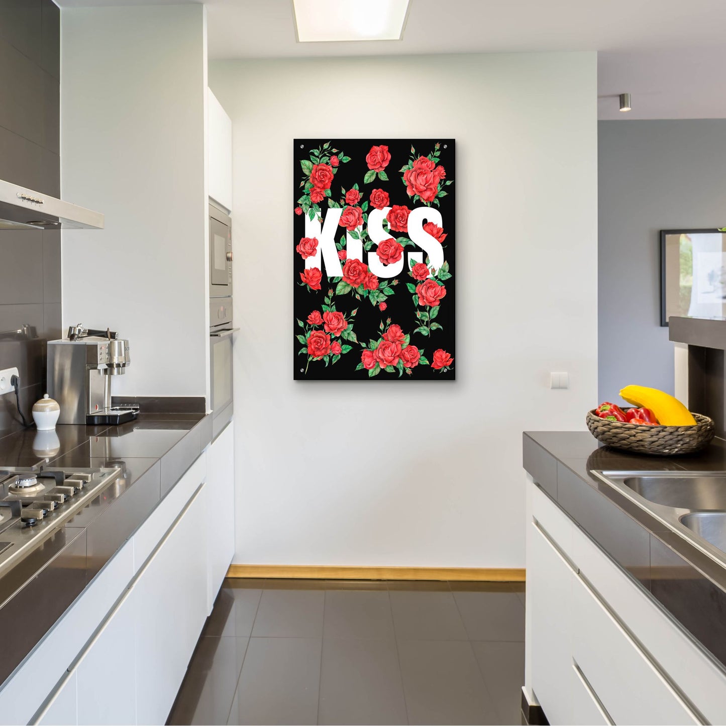 Epic Art 'Love Kiss I' by Regina Moore, Acrylic Glass Wall Art,24x36