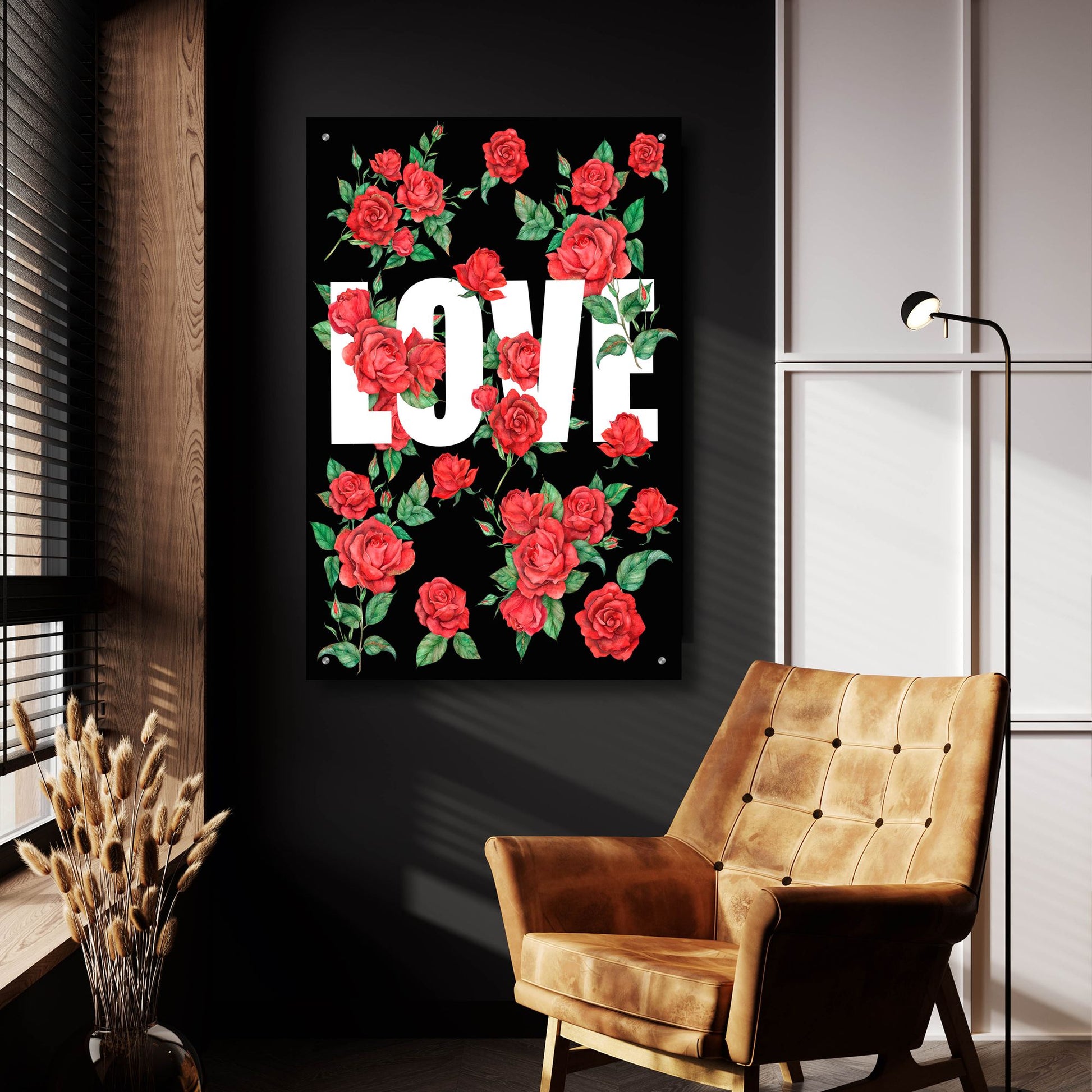 Epic Art 'Love Kiss II' by Regina Moore, Acrylic Glass Wall Art,24x36