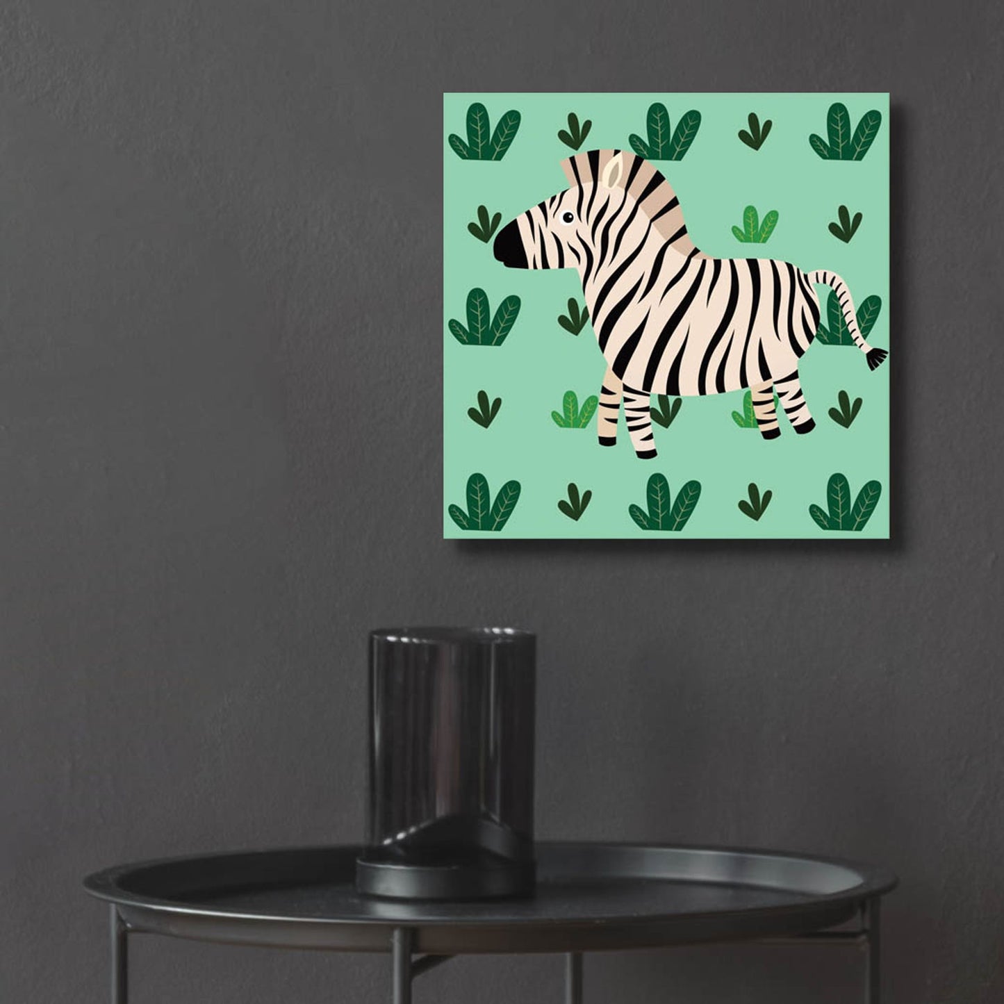 Epic Art 'Cute Zebra' by Epic Portfolio, Acrylic Glass Wall Art,12x12