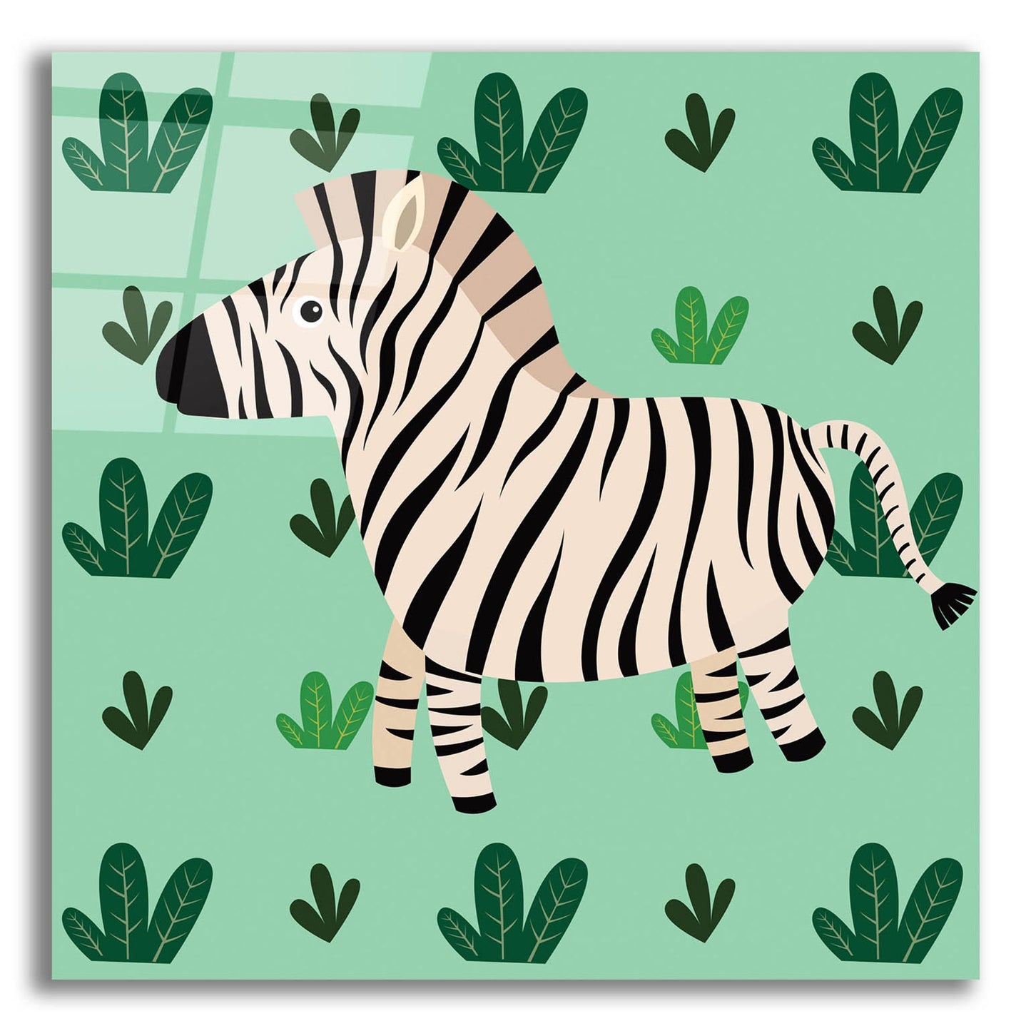 Epic Art 'Cute Zebra' by Epic Portfolio, Acrylic Glass Wall Art