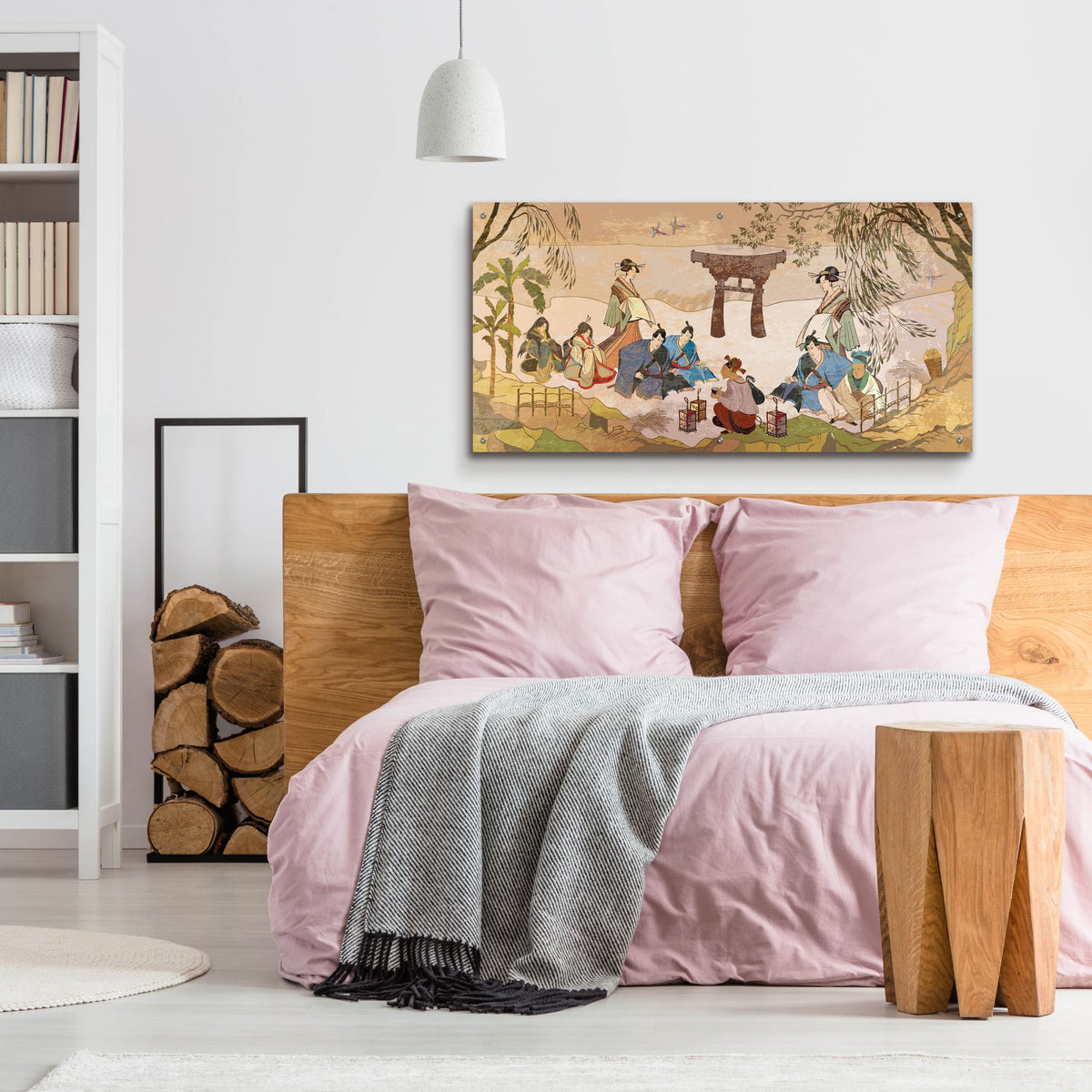Epic Art 'Tea Ceremony Ancient Japan' by Epic Portfolio, Acrylic Glass Wall Art,48x24