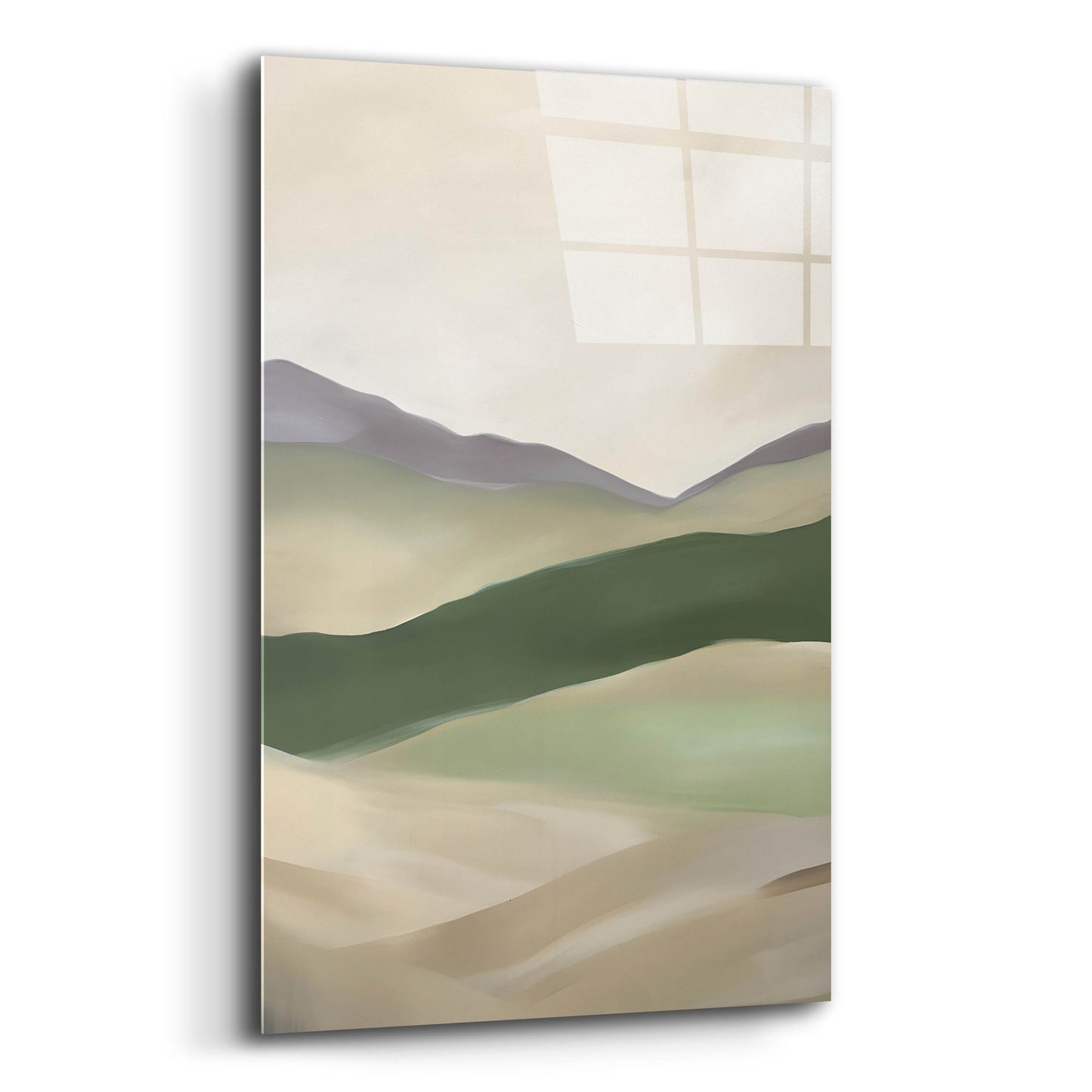 Epic Art 'Abstract Mountain 1' by Petals Prints Design, Acrylic Glass Wall Art,12x16