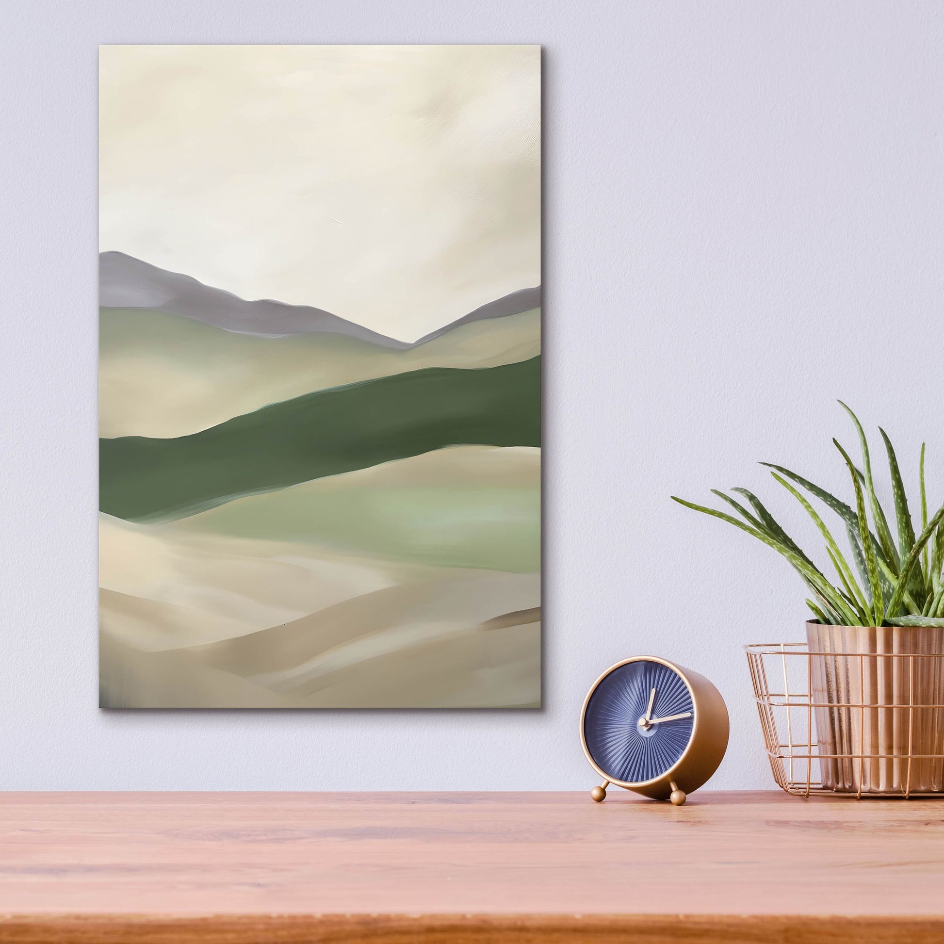 Epic Art 'Abstract Mountain 1' by Petals Prints Design, Acrylic Glass Wall Art,12x16