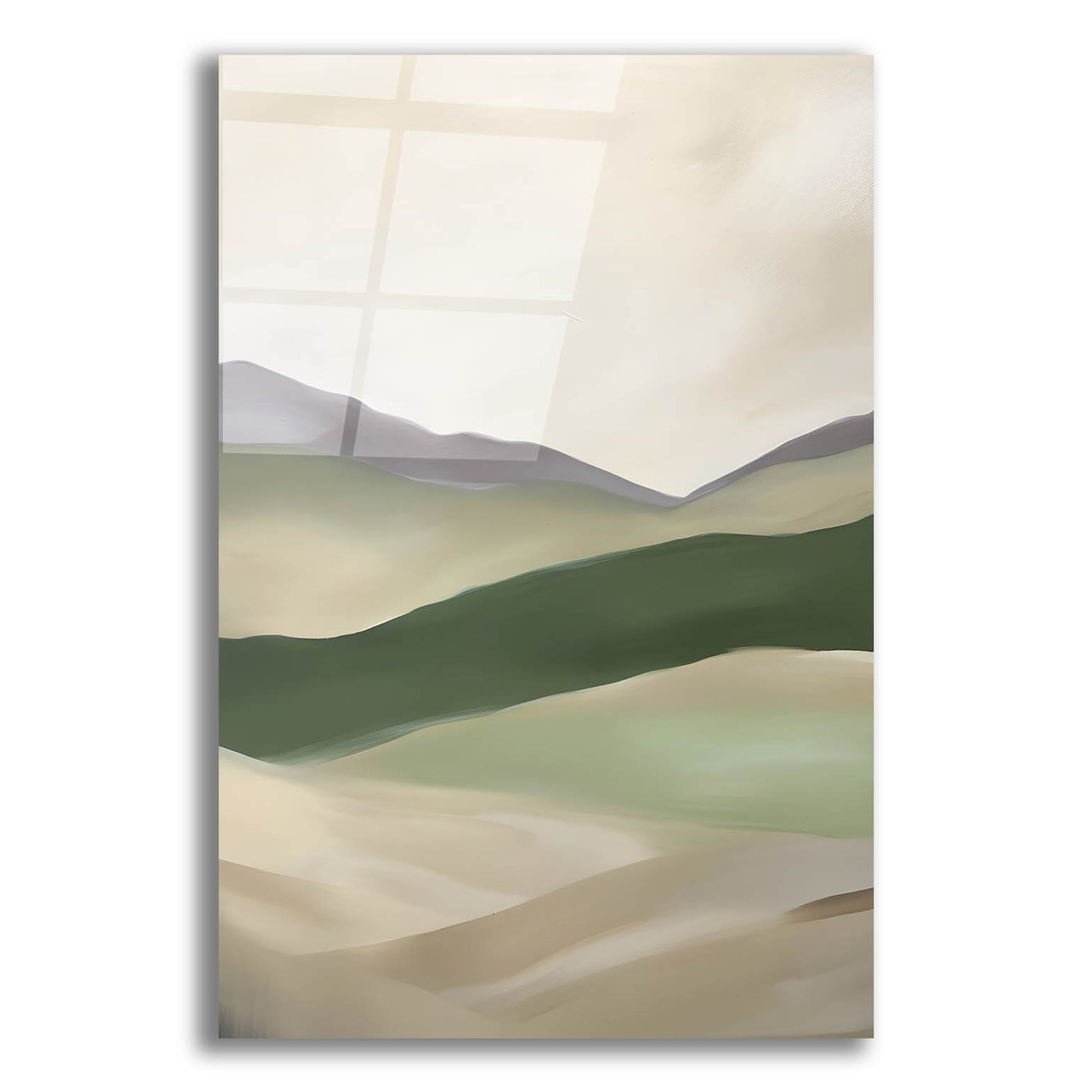 Epic Art 'Abstract Mountain 1' by Petals Prints Design, Acrylic Glass Wall Art