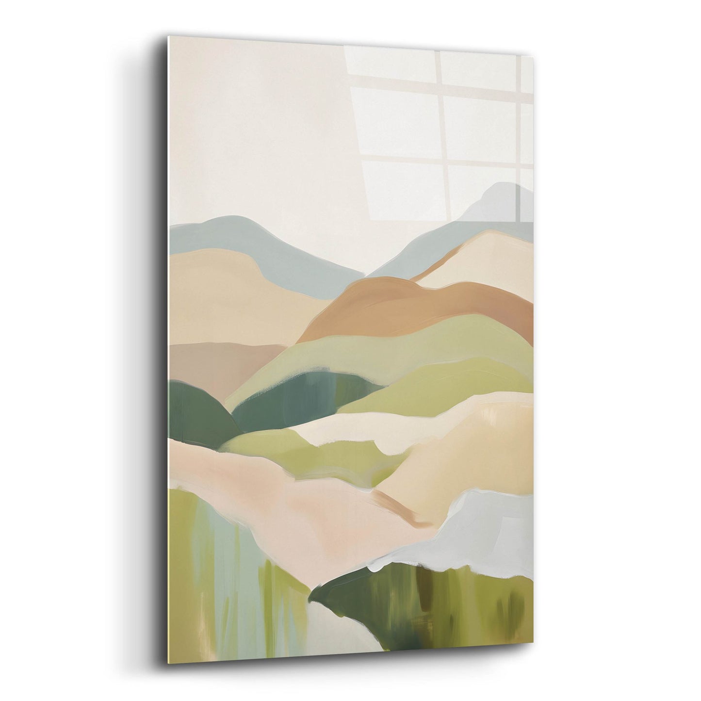 Epic Art 'Abstract Mountain 2' by Petals Prints Design, Acrylic Glass Wall Art,12x16