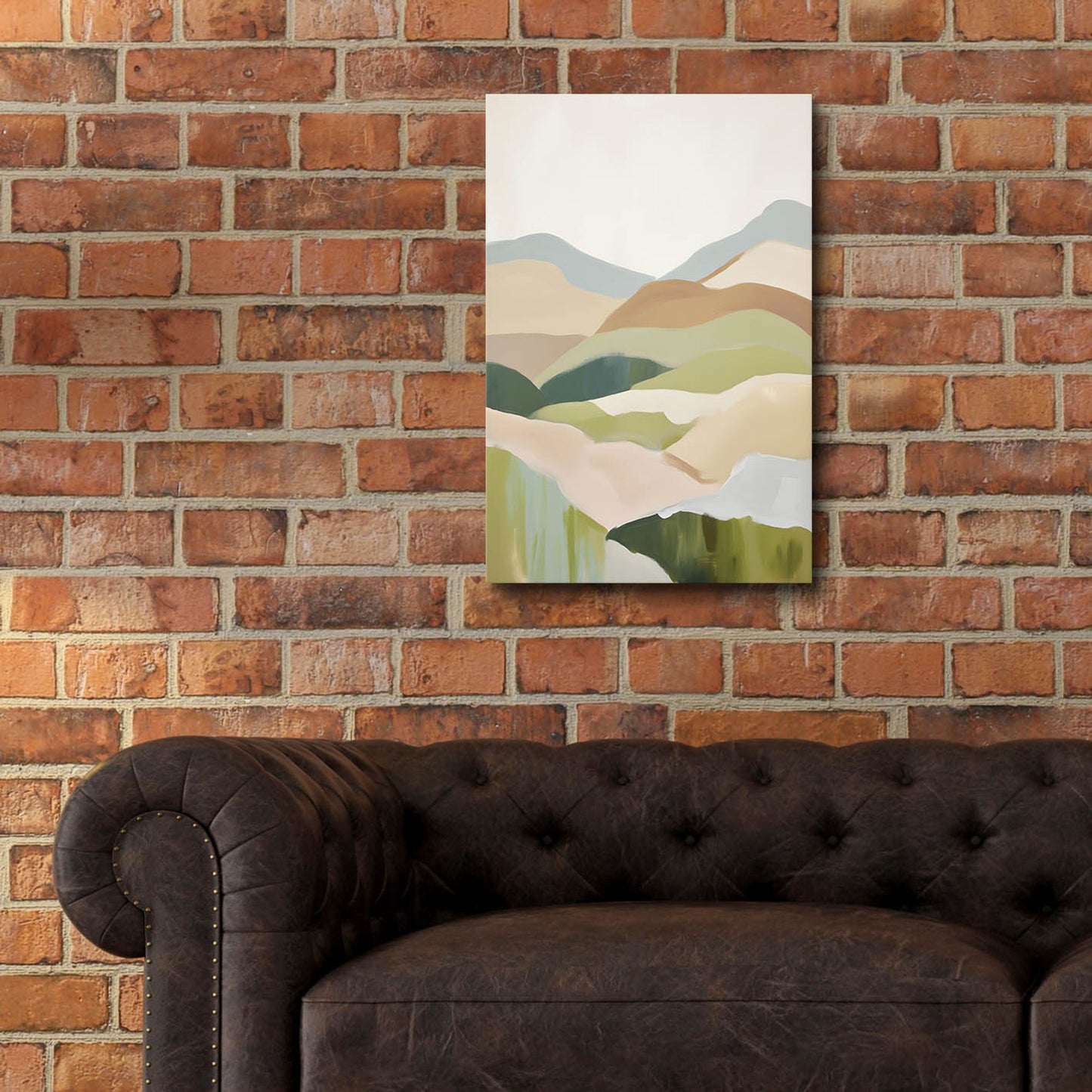 Epic Art 'Abstract Mountain 2' by Petals Prints Design, Acrylic Glass Wall Art,16x24