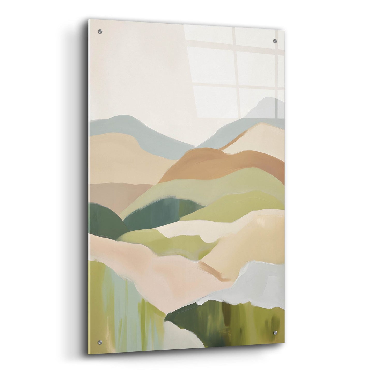 Epic Art 'Abstract Mountain 2' by Petals Prints Design, Acrylic Glass Wall Art,24x36