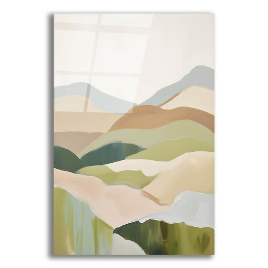Epic Art 'Abstract Mountain 2' by Petals Prints Design, Acrylic Glass Wall Art