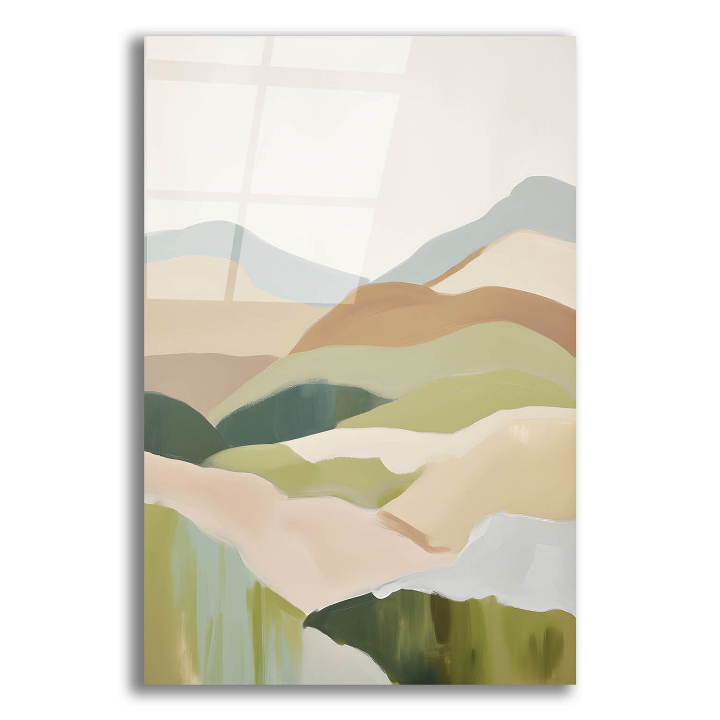 Epic Art 'Abstract Mountain 2' by Petals Prints Design, Acrylic Glass Wall Art