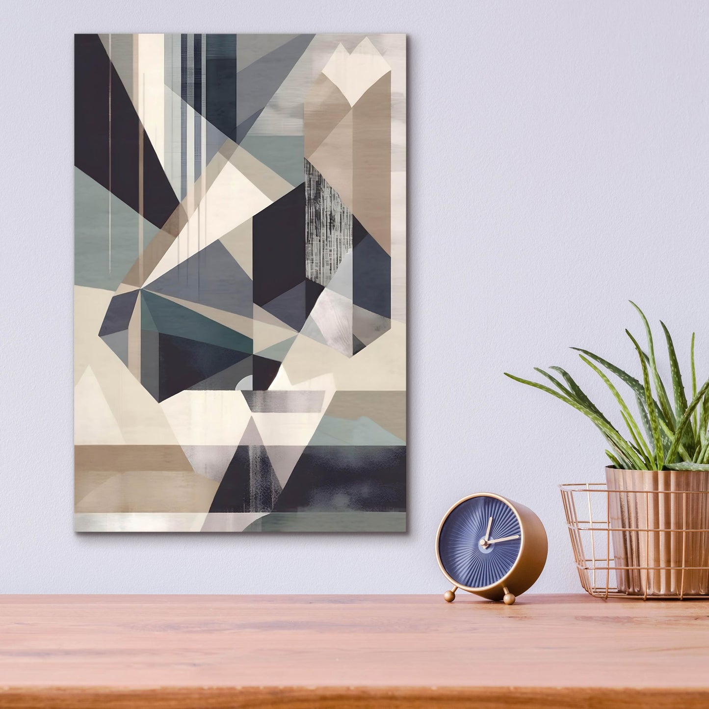 Epic Art 'Geometric 4' by Petals Prints Design, Acrylic Glass Wall Art,12x16