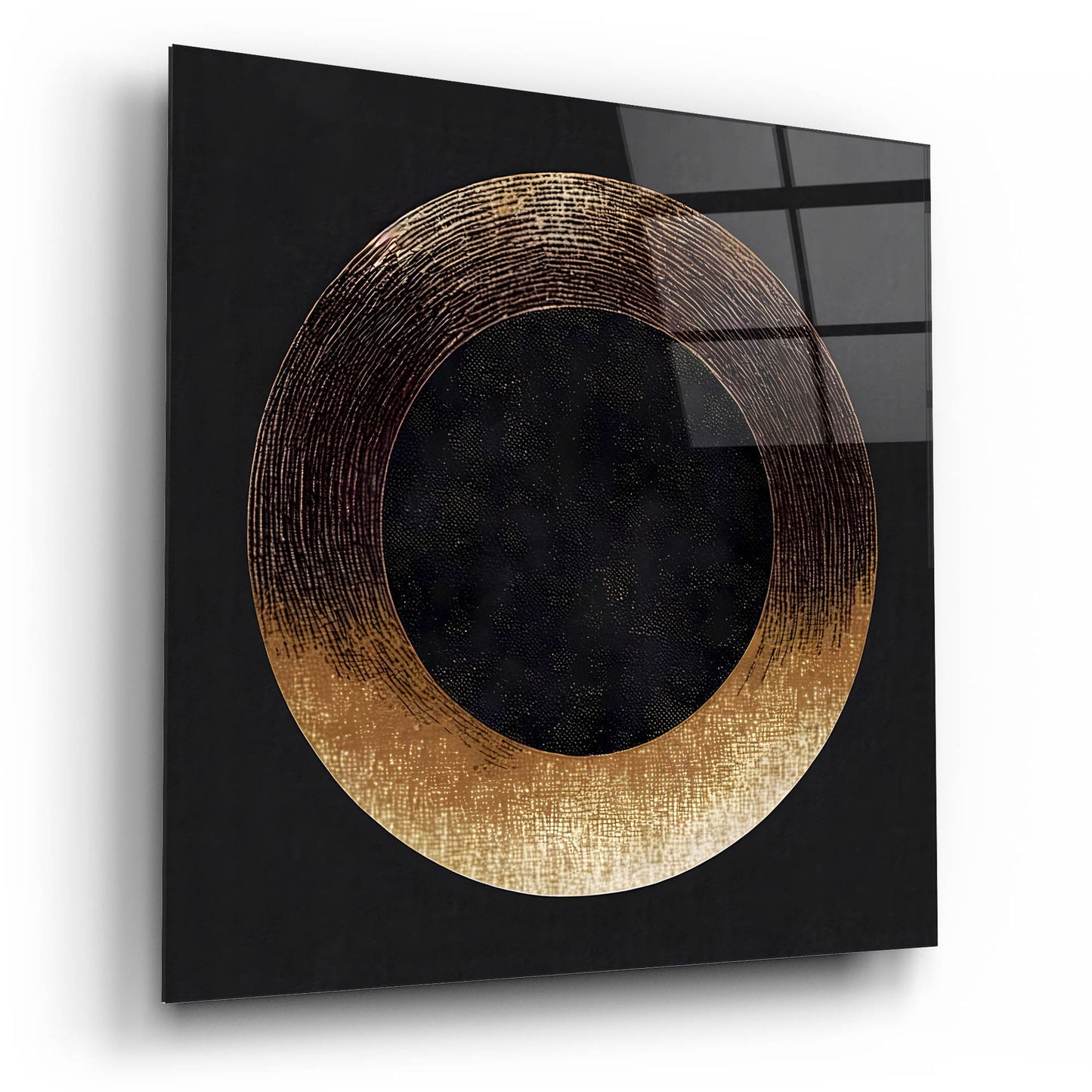 Epic Art 'Minimal Abstract Black 2' by Petals Prints Design, Acrylic Glass Wall Art,12x12