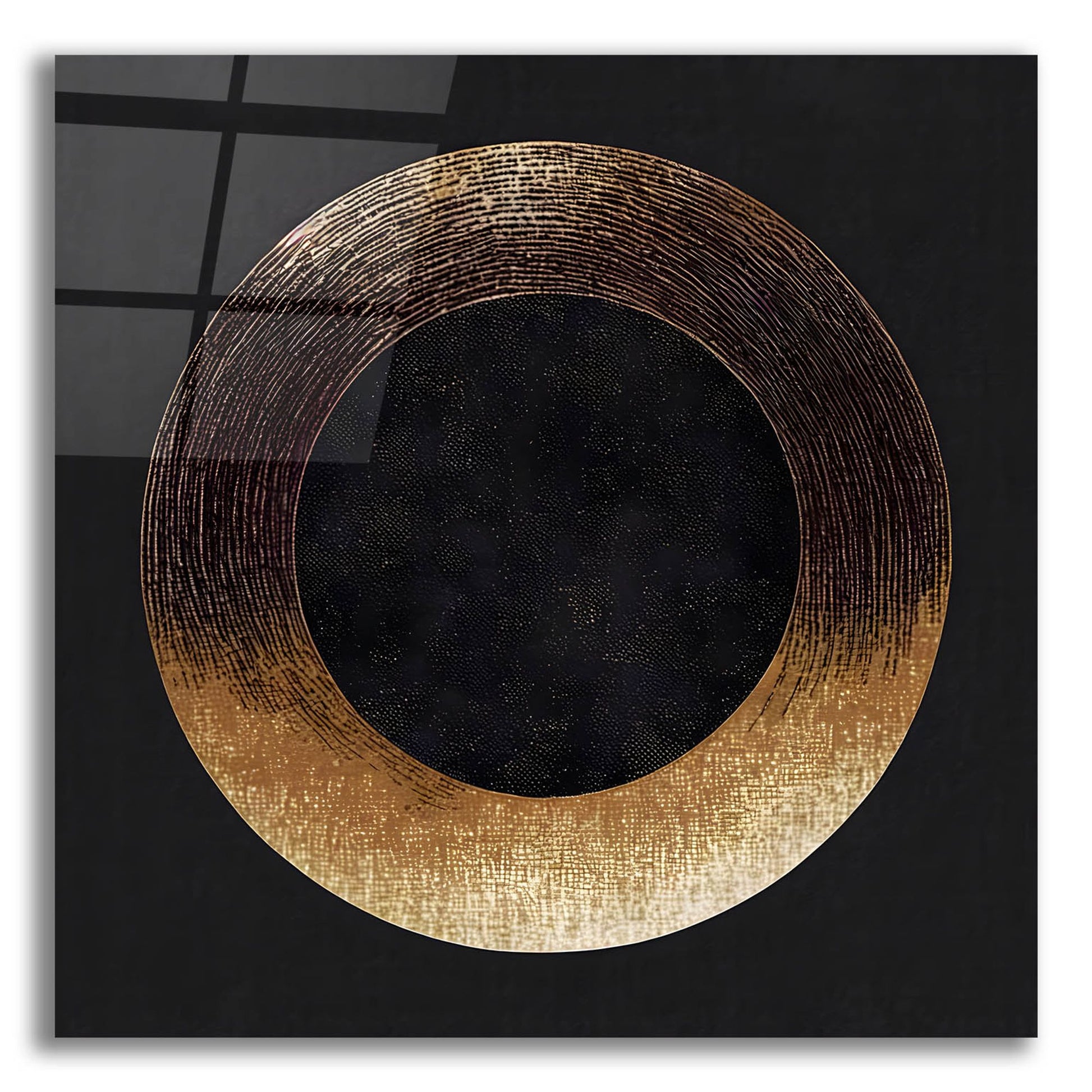 Epic Art 'Minimal Abstract Black 2' by Petals Prints Design, Acrylic Glass Wall Art