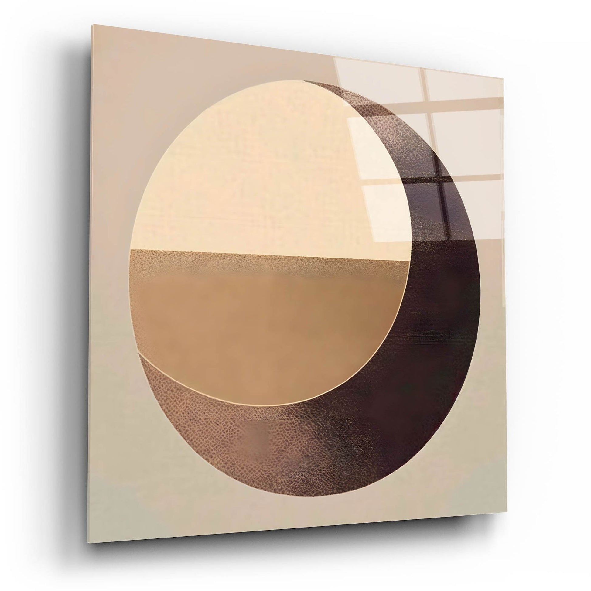 Epic Art 'Minimal Abstract Gold 12' by Petals Prints Design, Acrylic Glass Wall Art,12x12