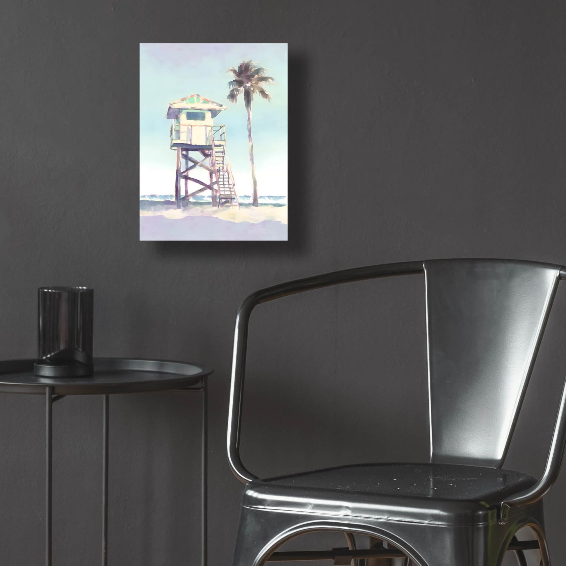 Epic Art 'Boho Beachy Lifeguard Stand 1' by Petals Prints Design, Acrylic Glass Wall Art,12x16