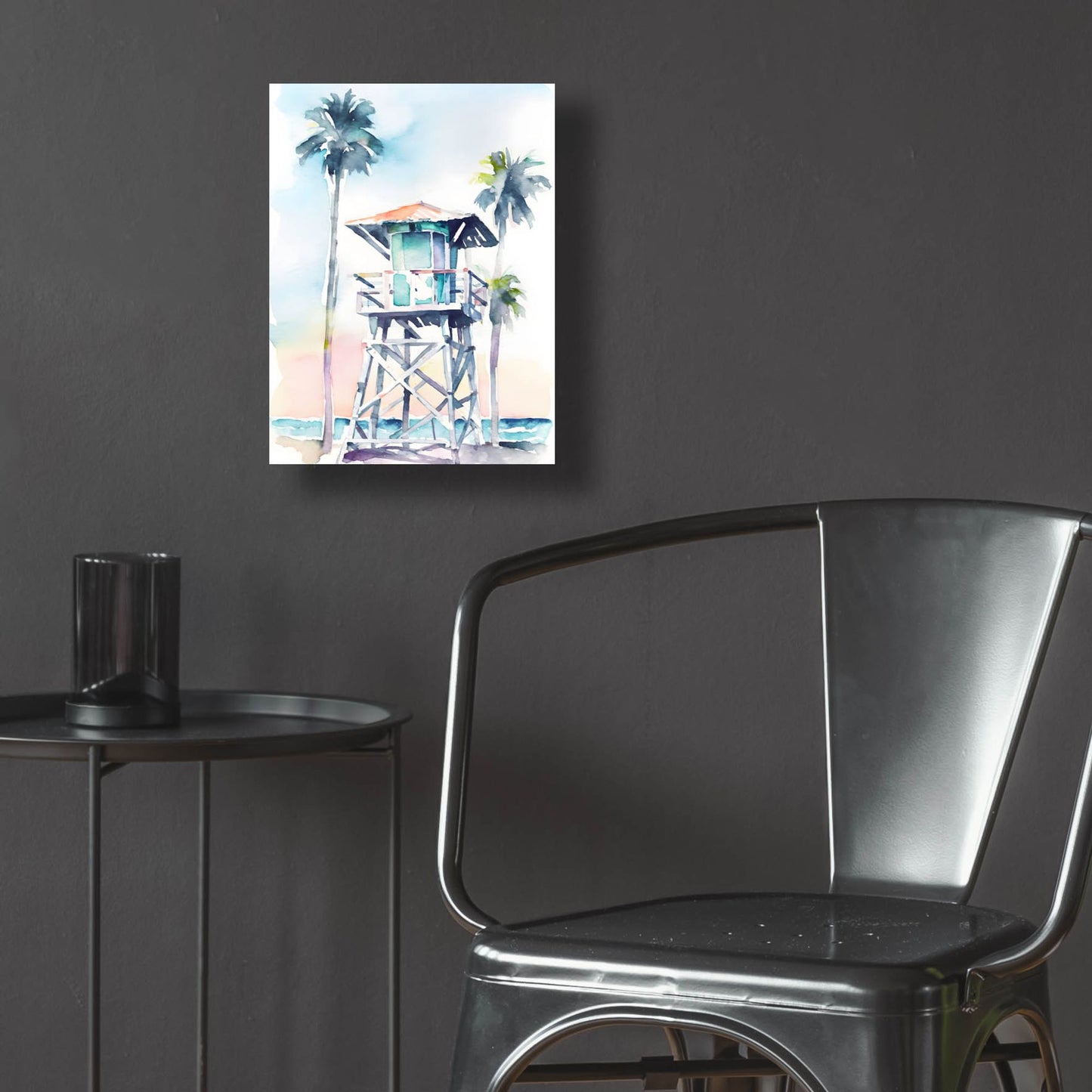 Epic Art 'Boho Beachy Lifeguard Stand 5' by Petals Prints Design, Acrylic Glass Wall Art,12x16