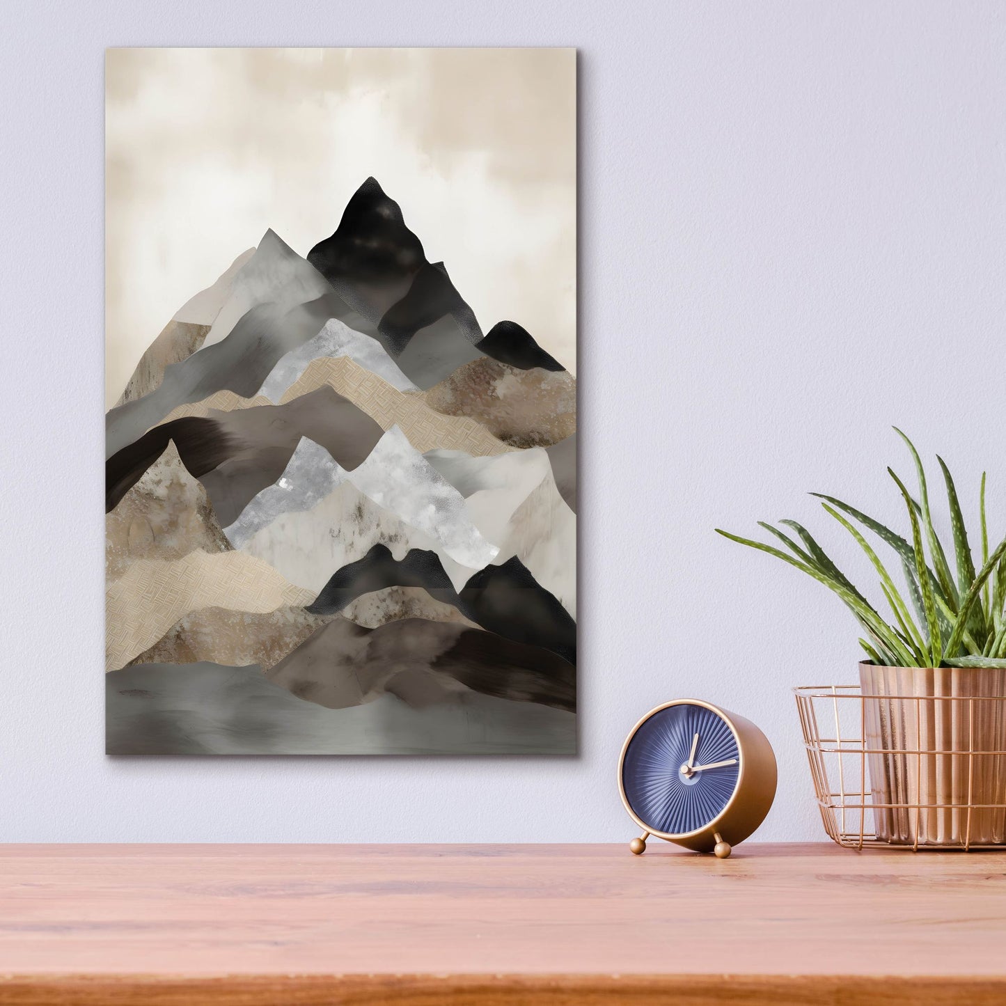 Epic Art 'Boho Mountain 5' by Petals Prints Design, Acrylic Glass Wall Art,12x16