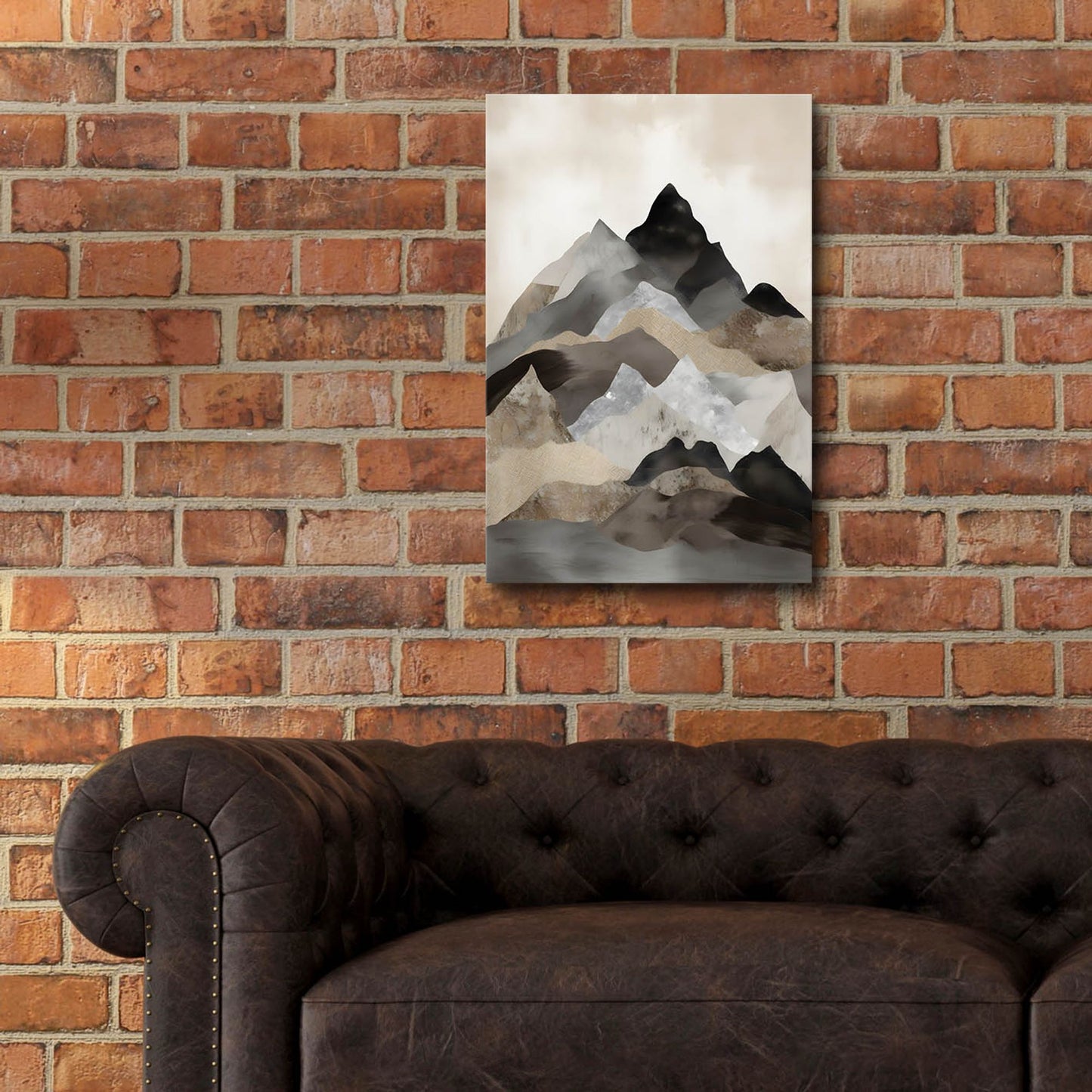 Epic Art 'Boho Mountain 5' by Petals Prints Design, Acrylic Glass Wall Art,16x24